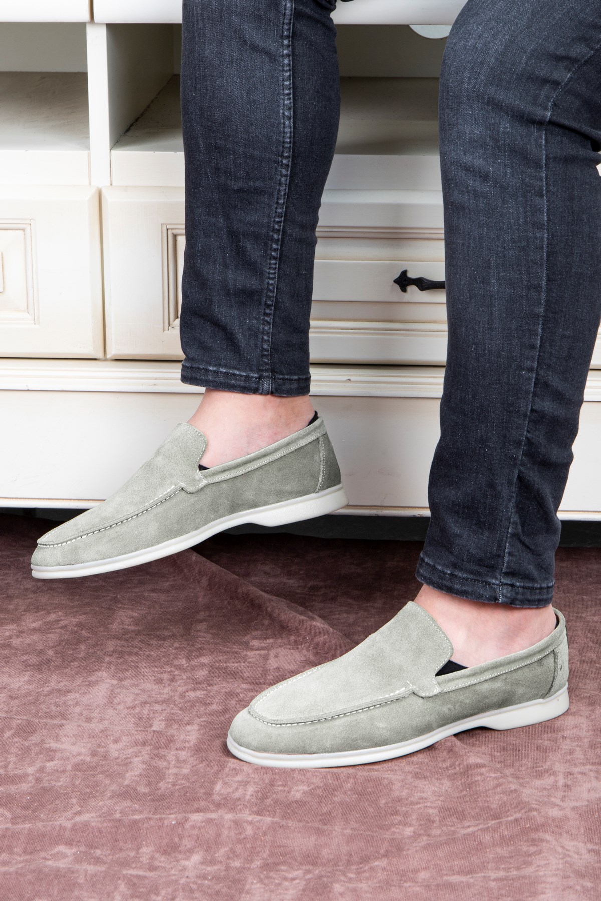 Facile Süet Hakiki Deri Erkek Günlük Ayakkabı Loafer Ayakkabı - Görsel 6