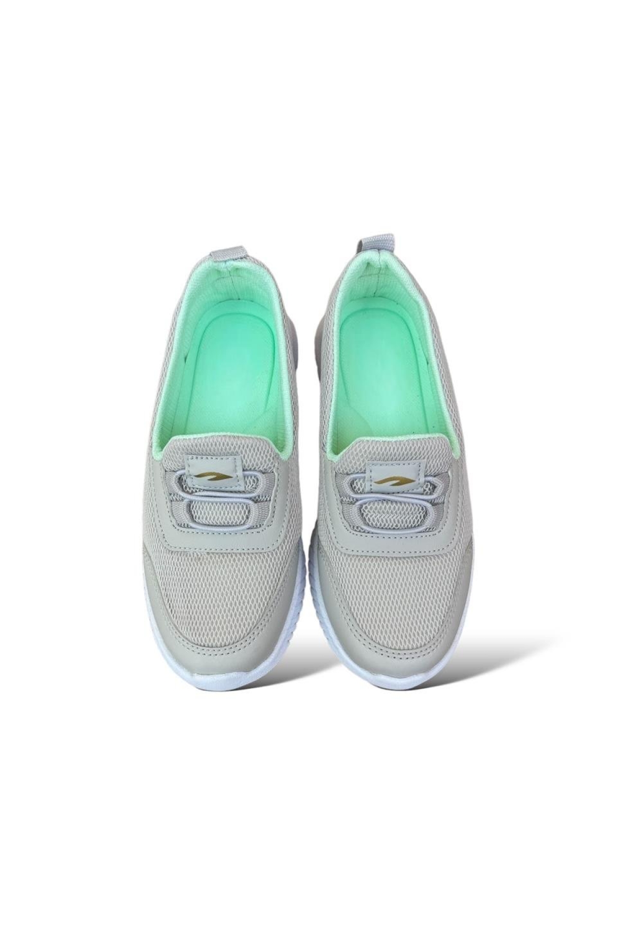 Akıllı Bağcıklı Çocuk Babet Ayakkabı BUZ - SU YEŞİLİ - Görsel 6