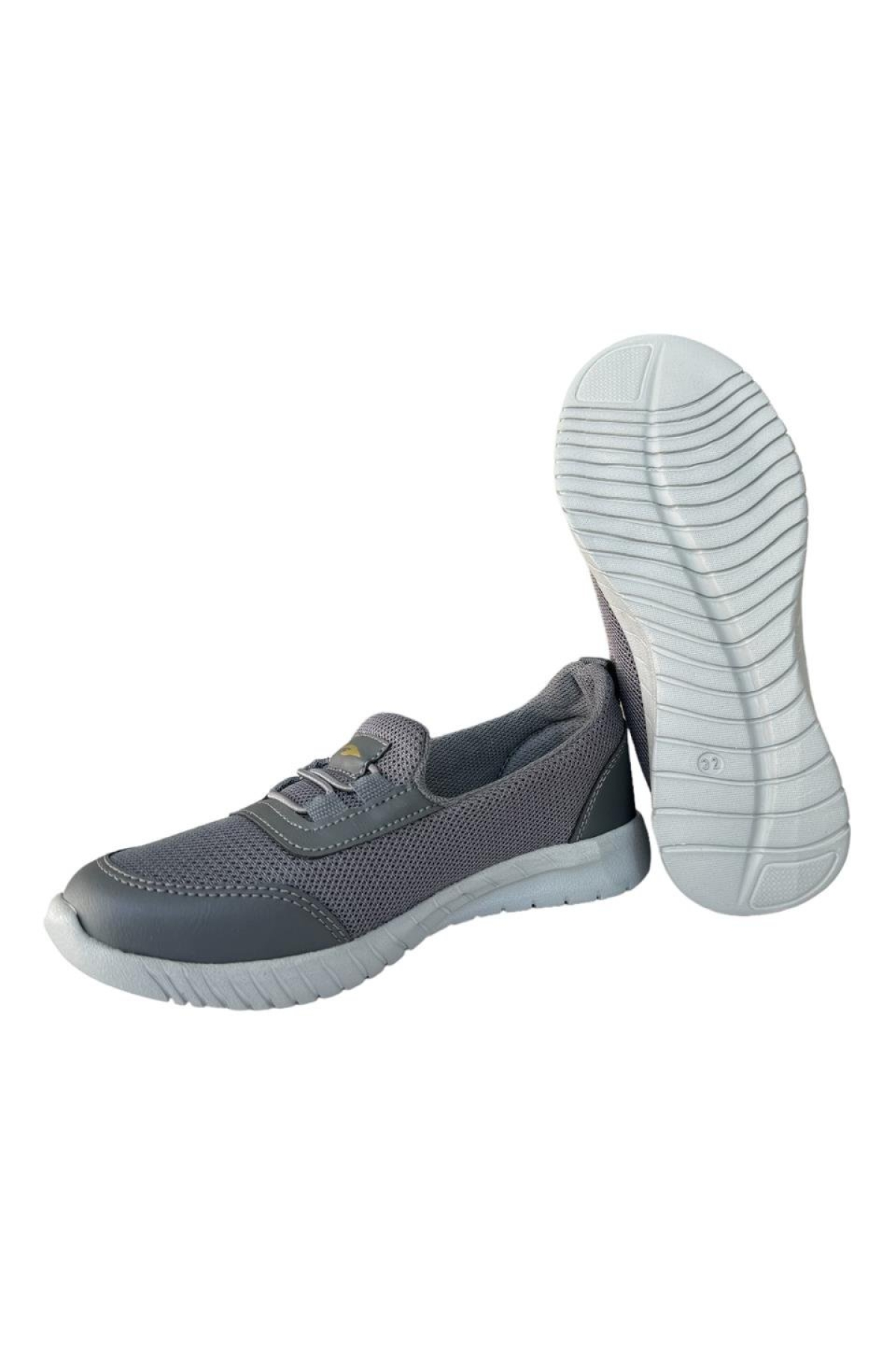 Akıllı Bağcıklı Çocuk Babet Ayakkabı FÜME - Görsel 4