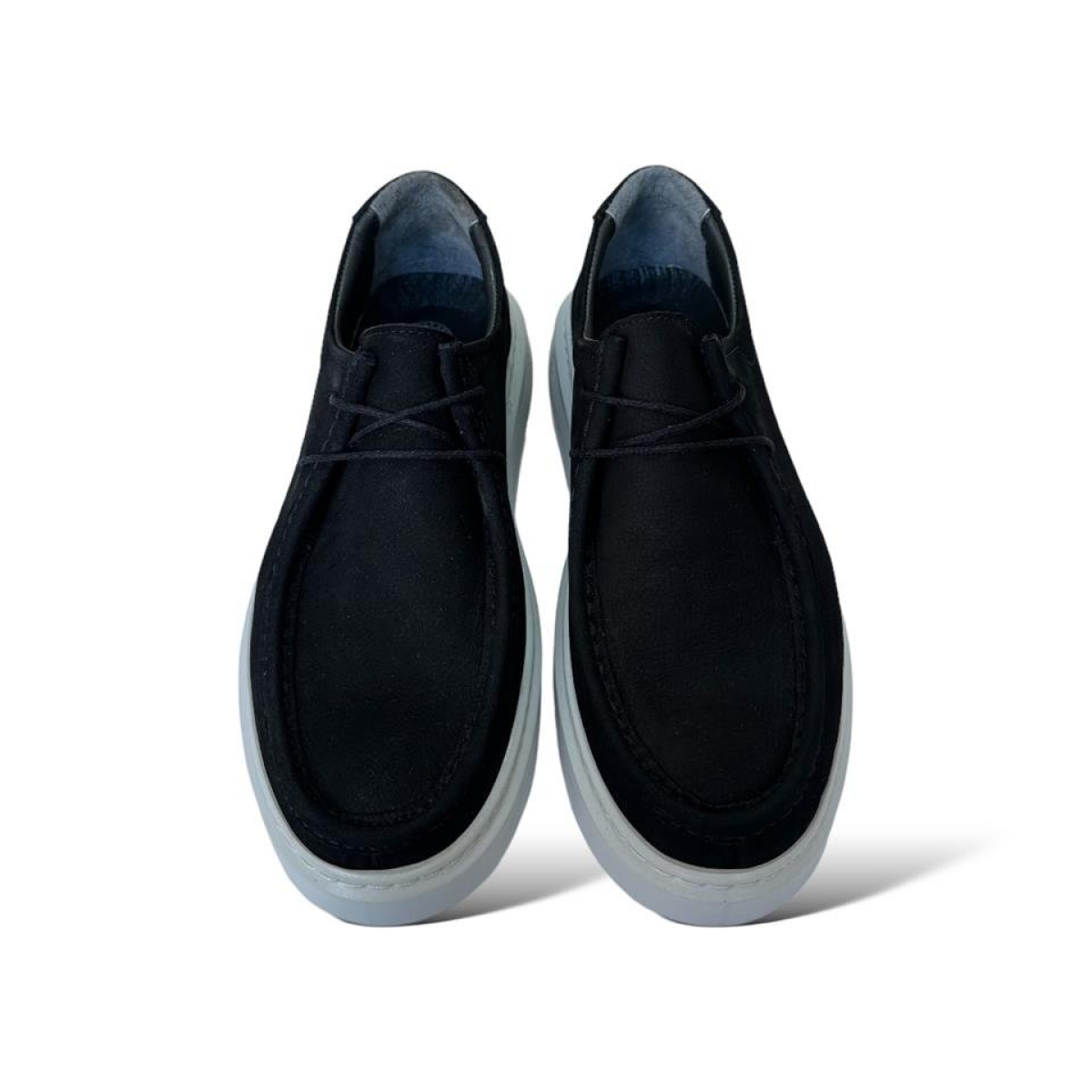 Erkek Hakiki Deri Nubuk Ayakkabı SİYAH - Görsel 6