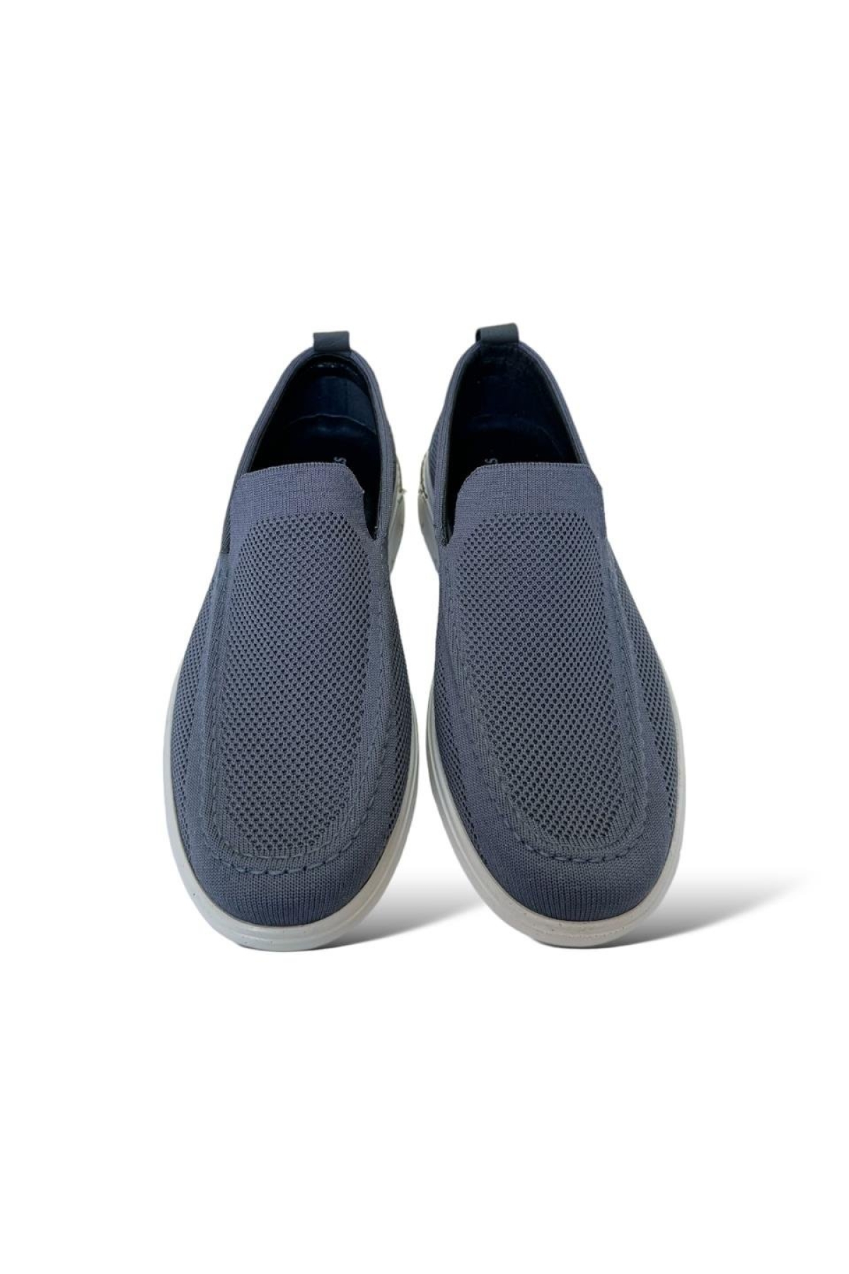 İçi Hakiki Deri Triko Stretch Fit Tasarımlı Erkek Günlük Ayakkabı FÜME - Görsel 6