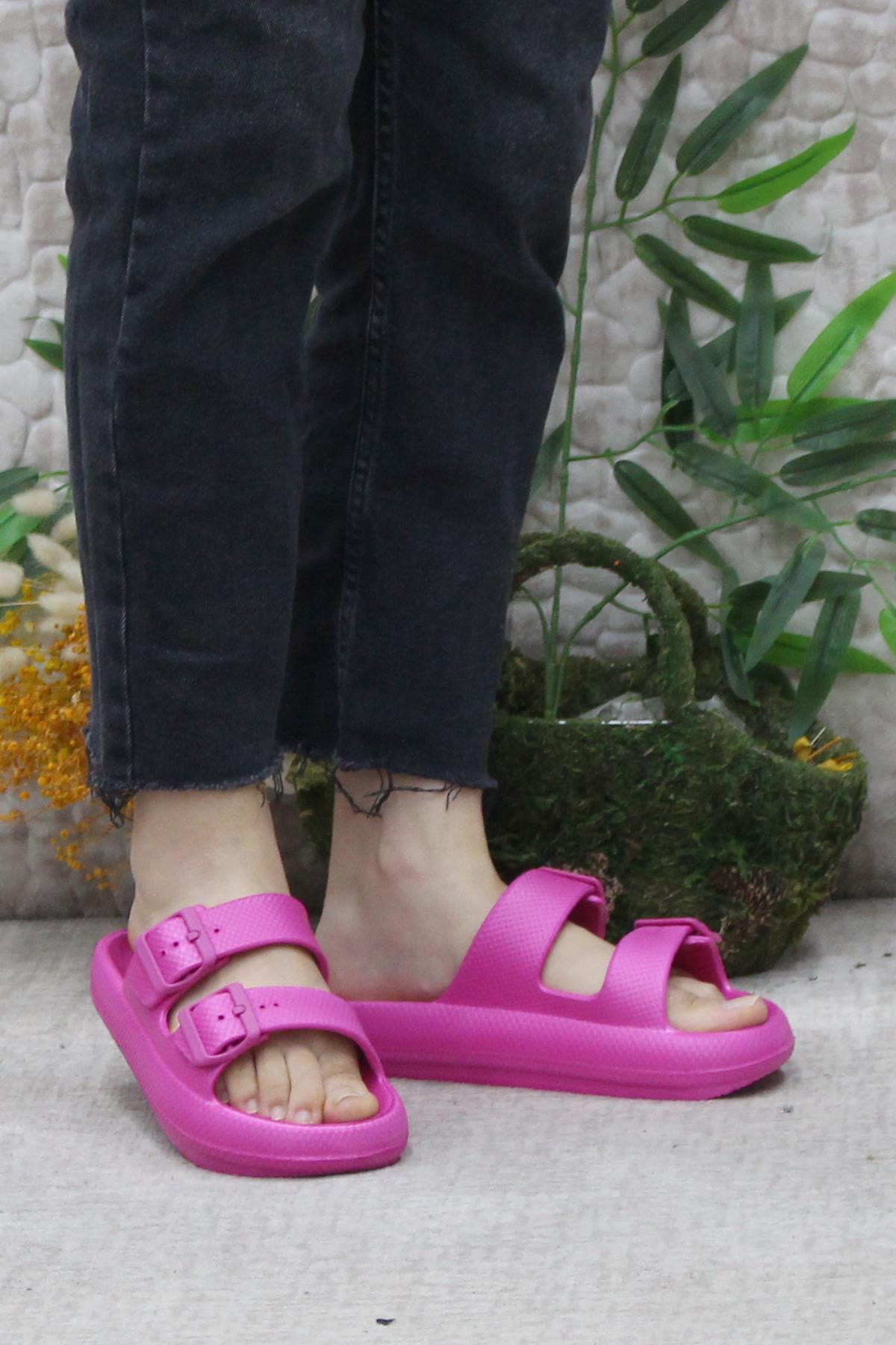 EZ0095 Plaj Deniz Havuz Terliği Hafif Rahat Esnek Kadın Terlik - Görsel 3