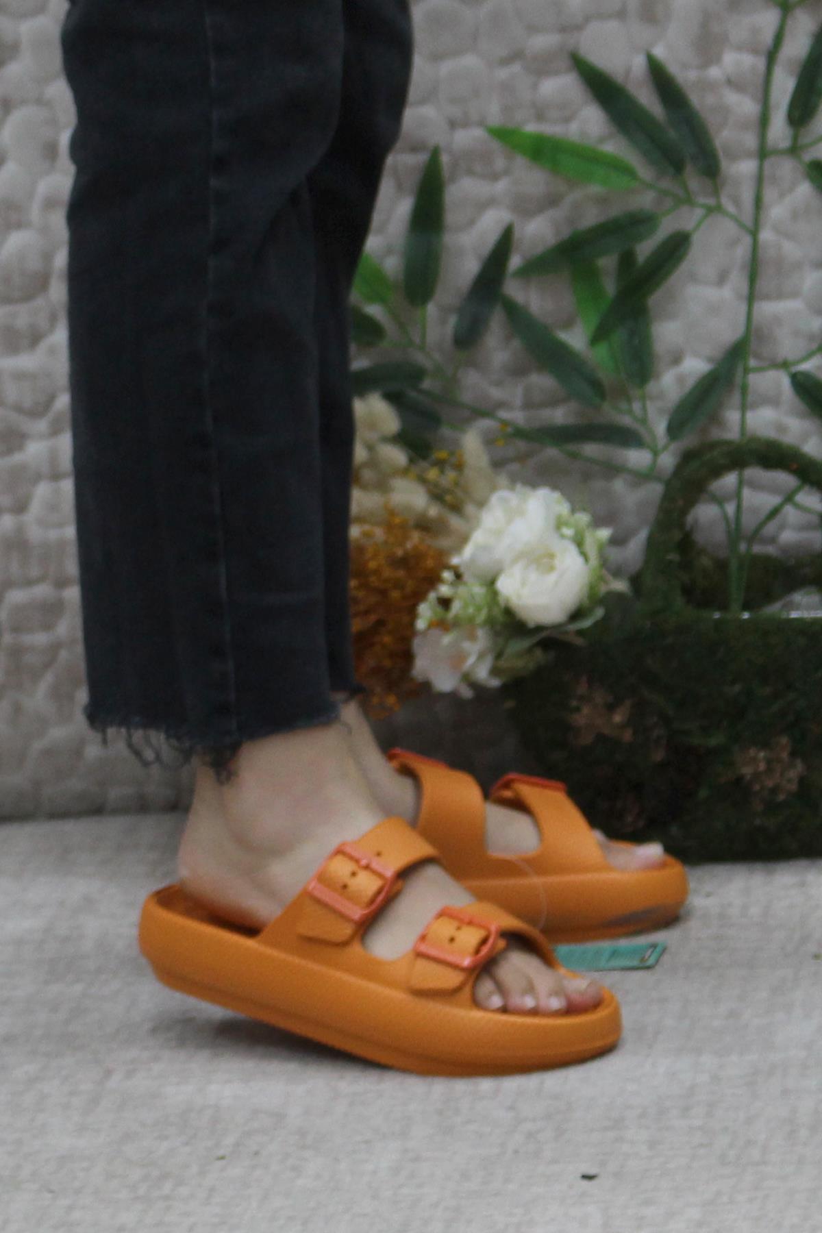 EZ0095 Plaj Deniz Havuz Terliği Hafif Rahat Esnek Kadın Terlik - Görsel 2