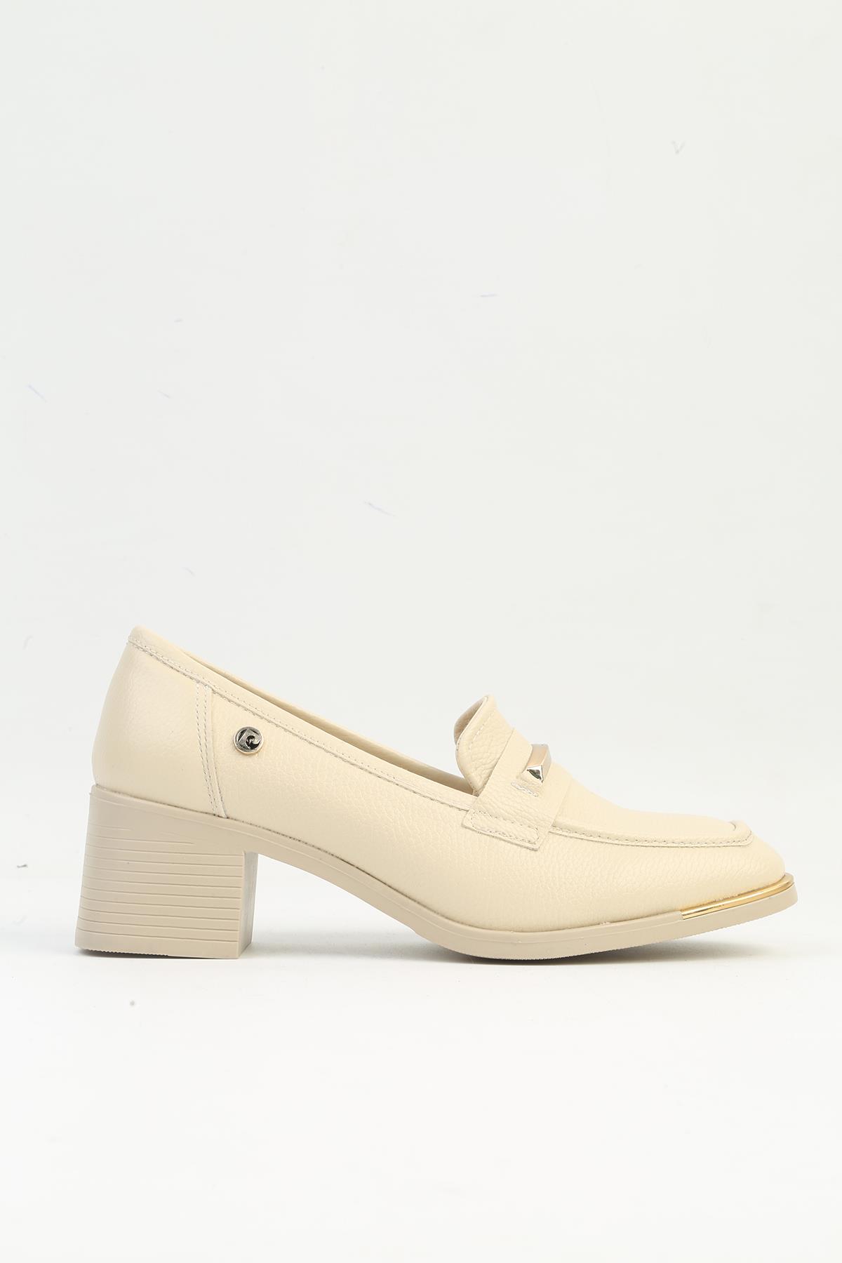 Pierre Crdin® | PC-54355 - Bej Kadın Topuklu Ayakkabı - Görsel 2