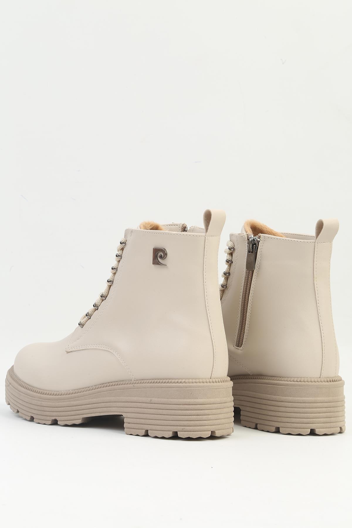 ® | PC-54206 - Krem Kadın Bot - Görsel 4