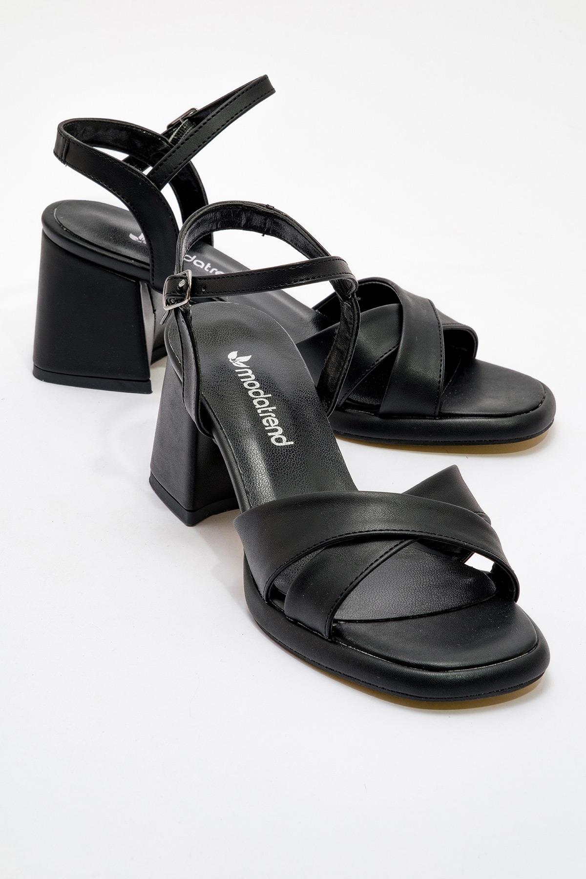 Kadın Topuklu Ayakkabı SİYAH CİLT - Görsel 2