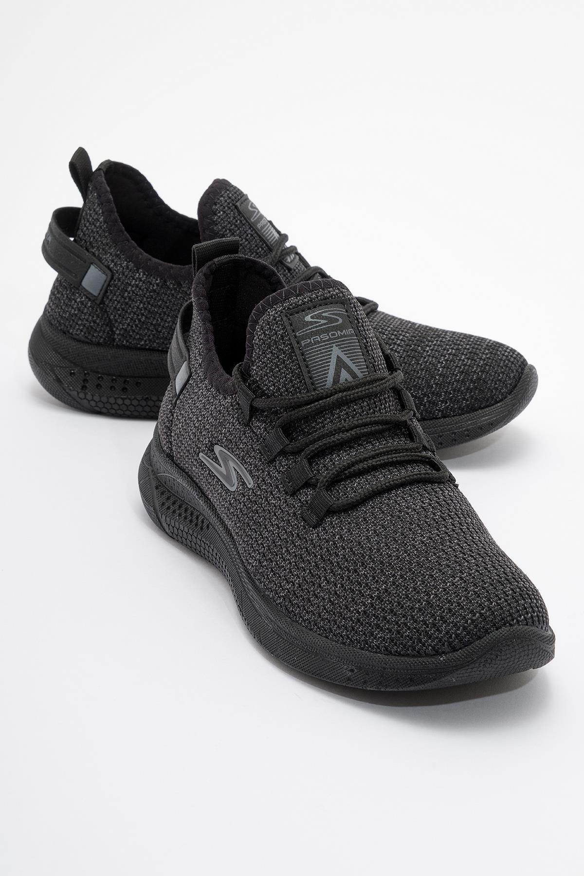 Kadın Triko Spor Ayakkabı SİYAH SİYAH - Görsel 2