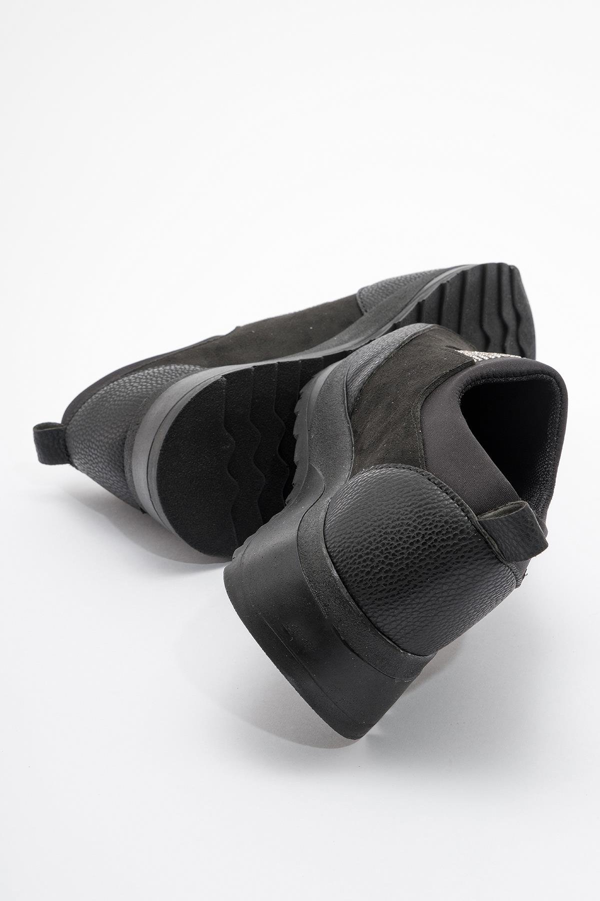 Kadın Taşlı Spor Babet SİYAH - Görsel 5