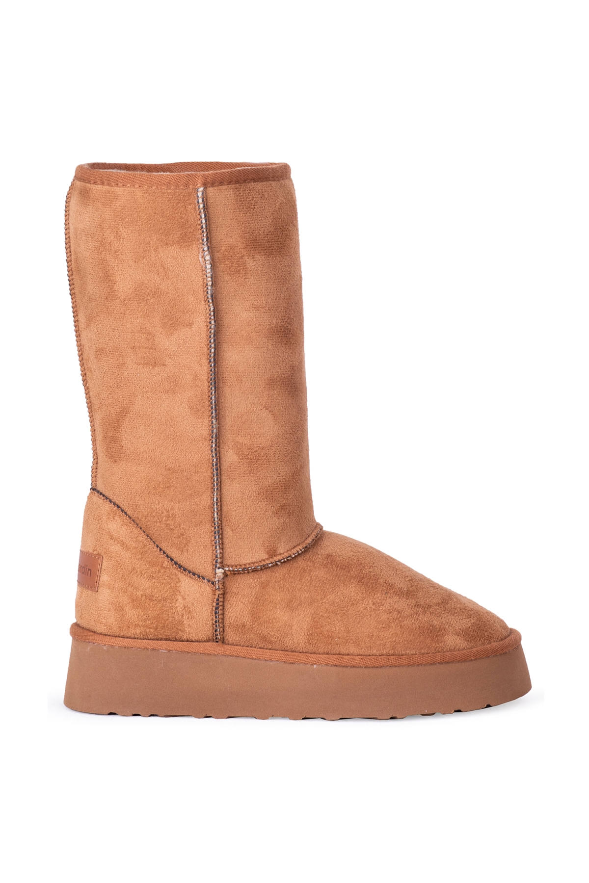 52705 Yüksek Tabanlı Kadın Nubuk Bot Taba - Görsel 2