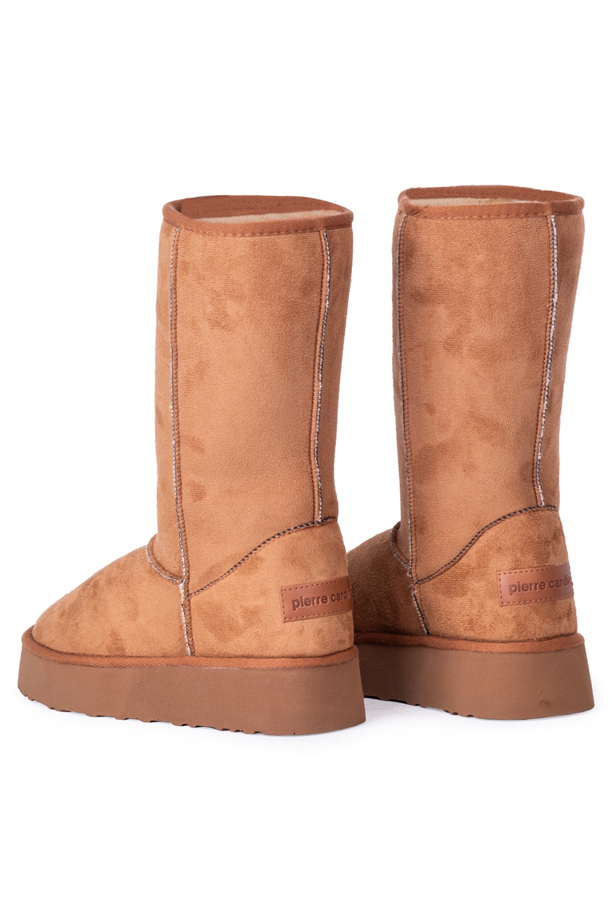 52705 Yüksek Tabanlı Kadın Nubuk Bot Taba - Görsel 4