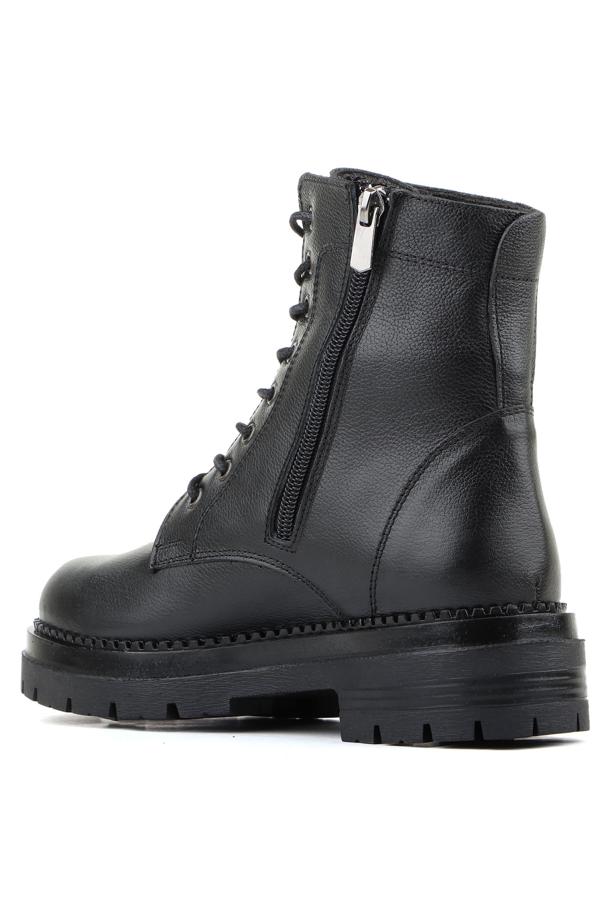 54061 Sıcak Hakiki Deri Fermuarlı Kadın Bot - Görsel 6