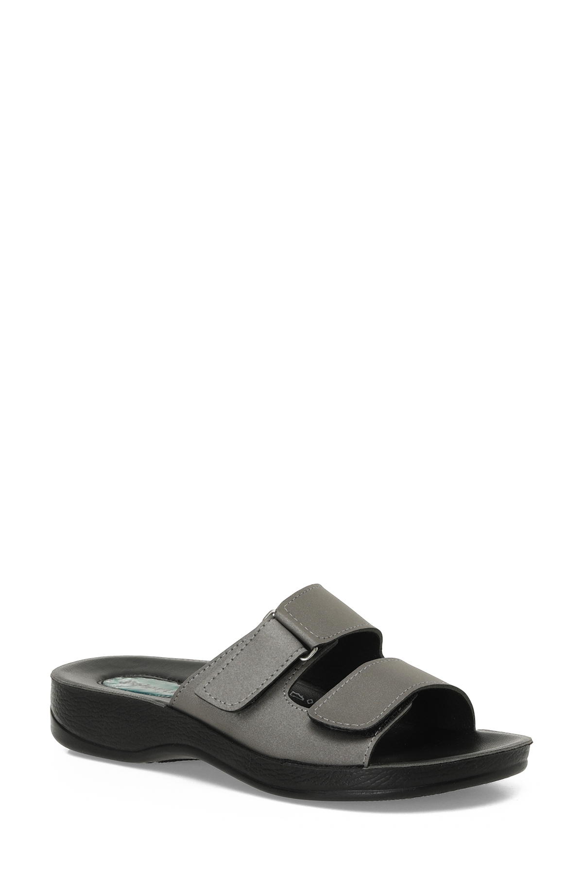 607015.Z4PR Gri Kadın Terlik - Görsel 3