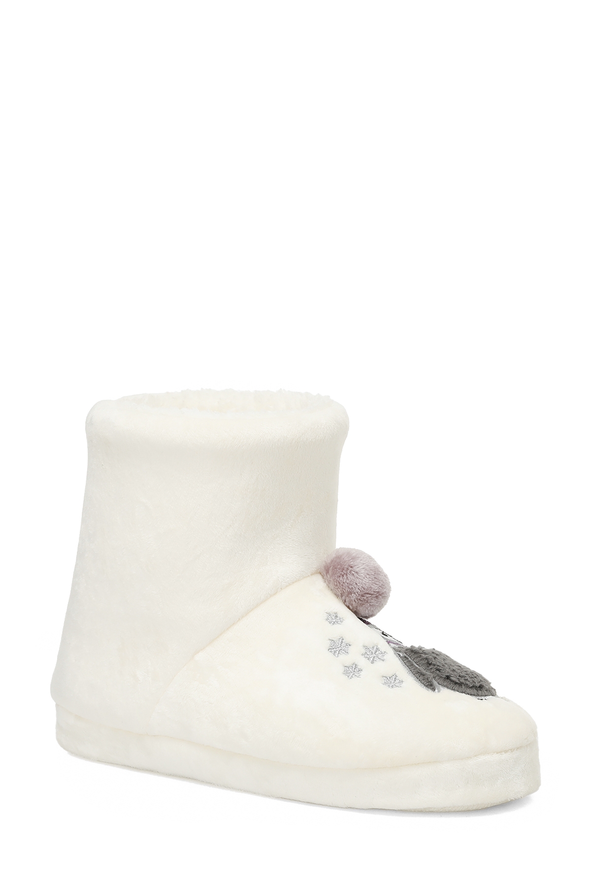 607107.Z4PR Krem Kadın Panduf - Görsel 3