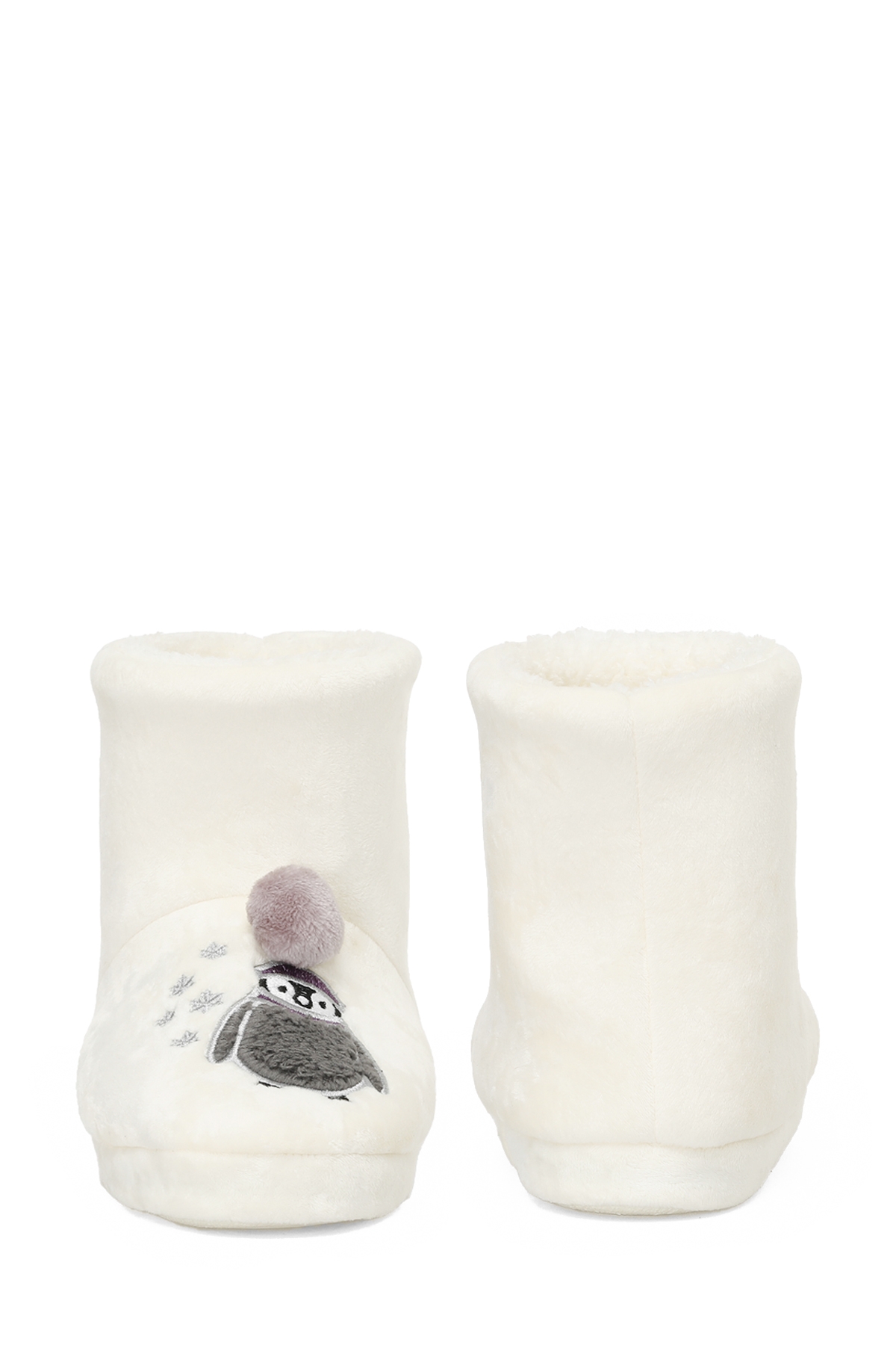 607107.Z4PR Krem Kadın Panduf - Görsel 6