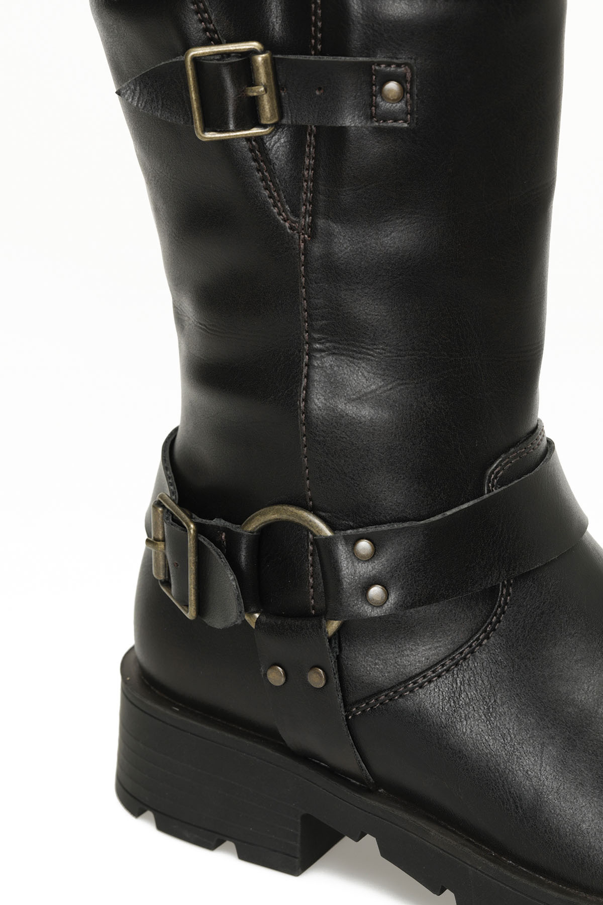 324667.Z 4PR Kahverengi Kadın Biker Bot - Görsel 8