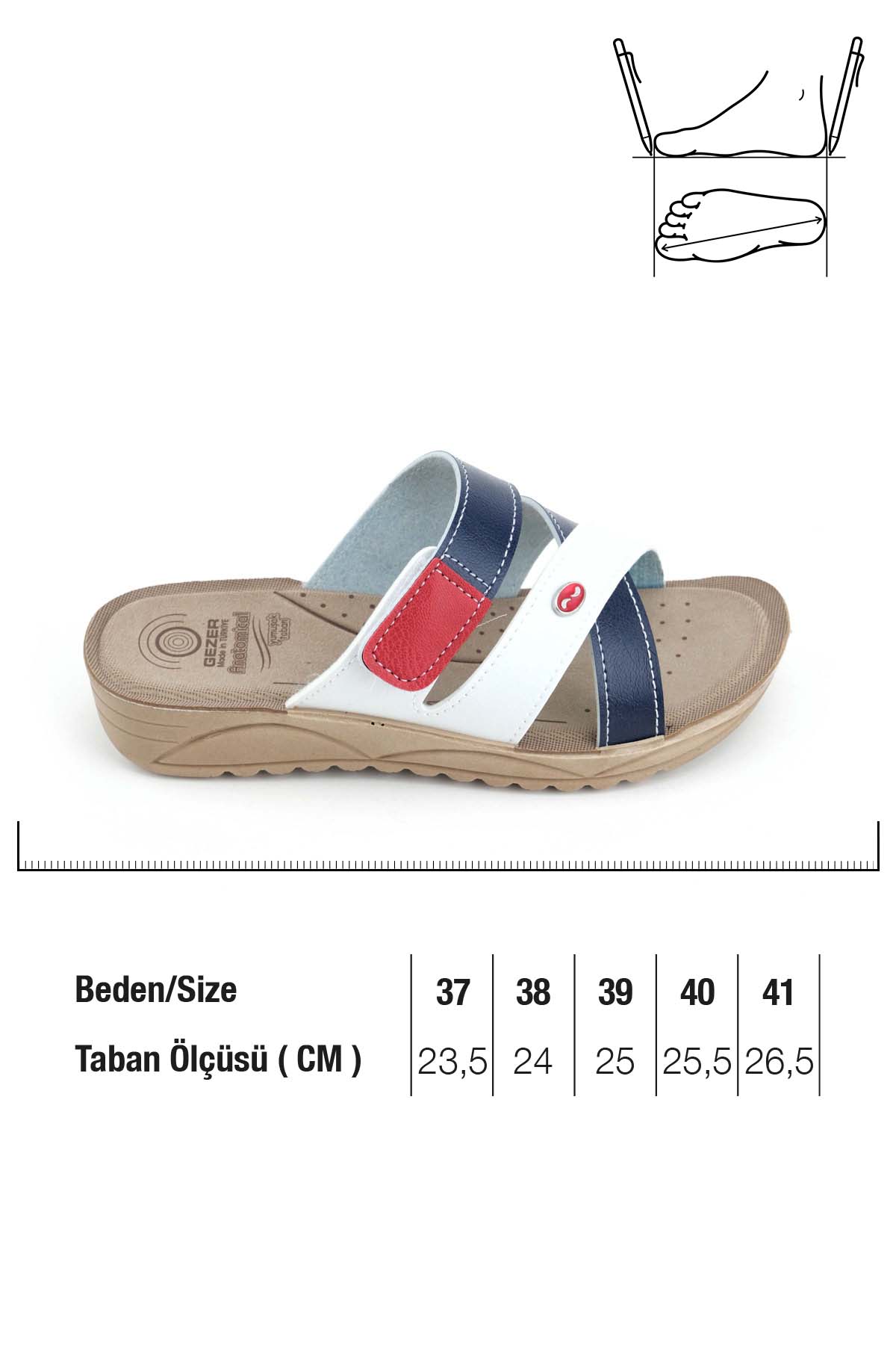 Kadın Yazlık Suni Deri Anatomical Yumuşak Taban Tek Cırtlı Ayarlanabilir Yüksek Topuk Günlük Terlik - Görsel 3