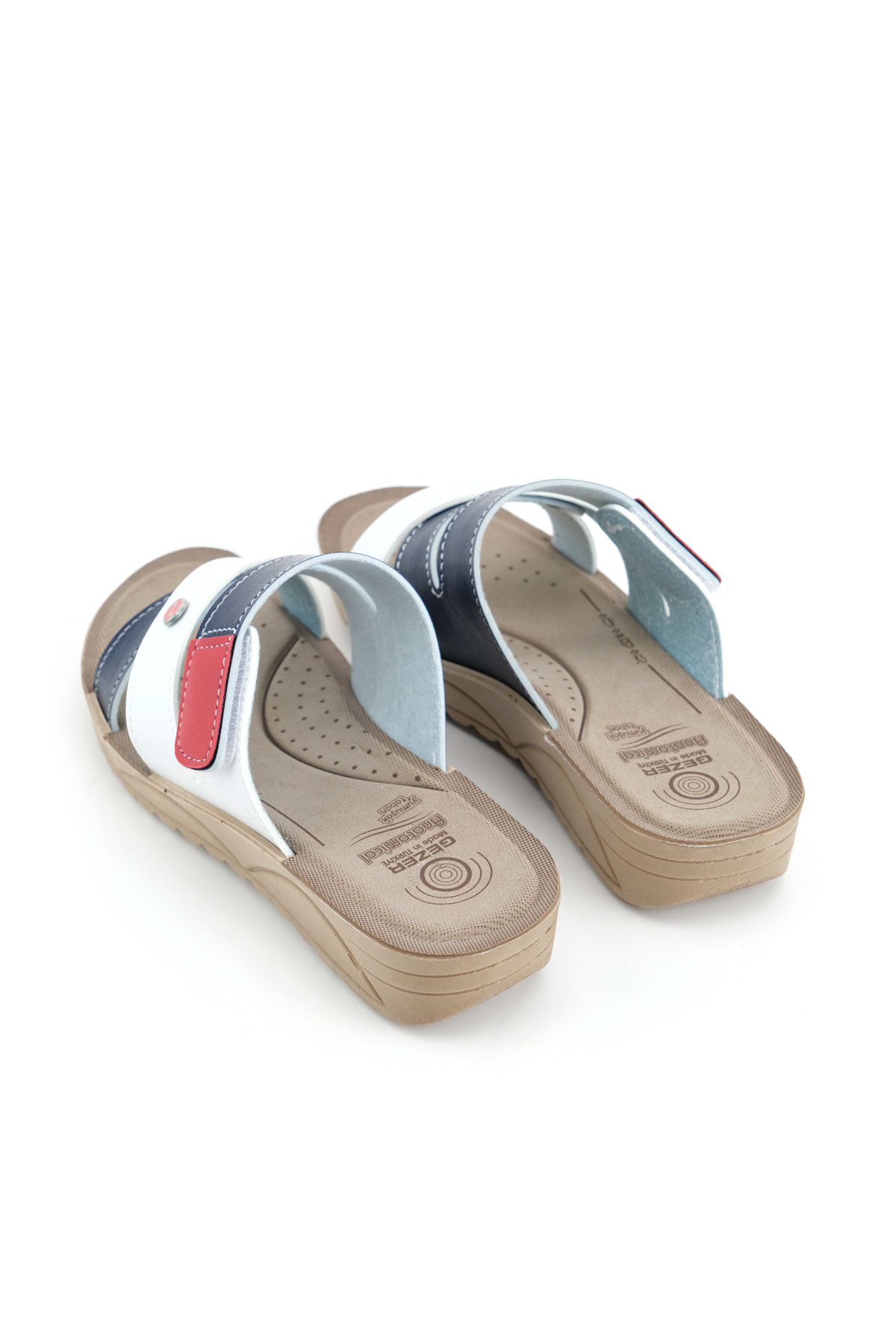 Kadın Yazlık Suni Deri Anatomical Yumuşak Taban Tek Cırtlı Ayarlanabilir Yüksek Topuk Günlük Terlik - Görsel 4