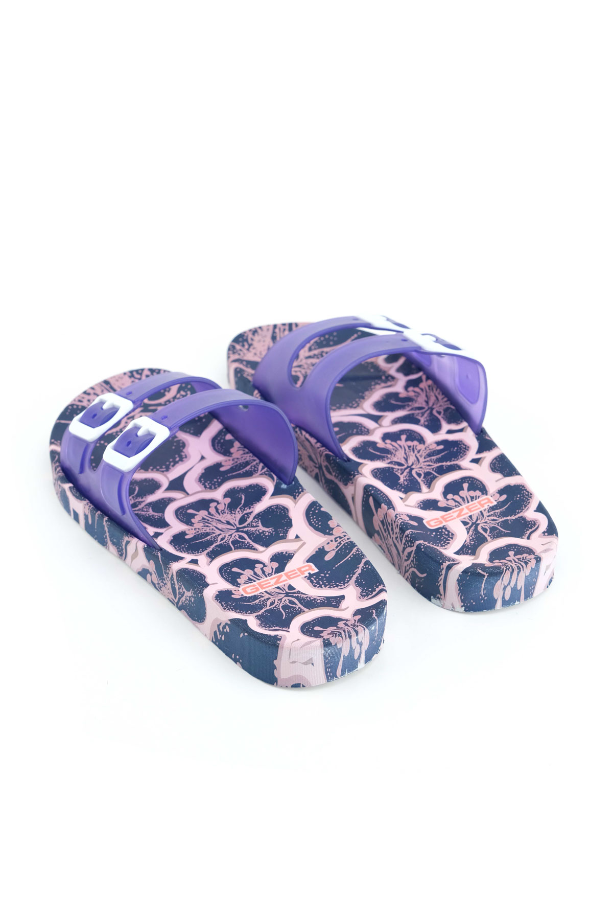 Kadın Yazlık İki Toka Rahat Taban Havuz Plaj Günlük Terlik - Görsel 3