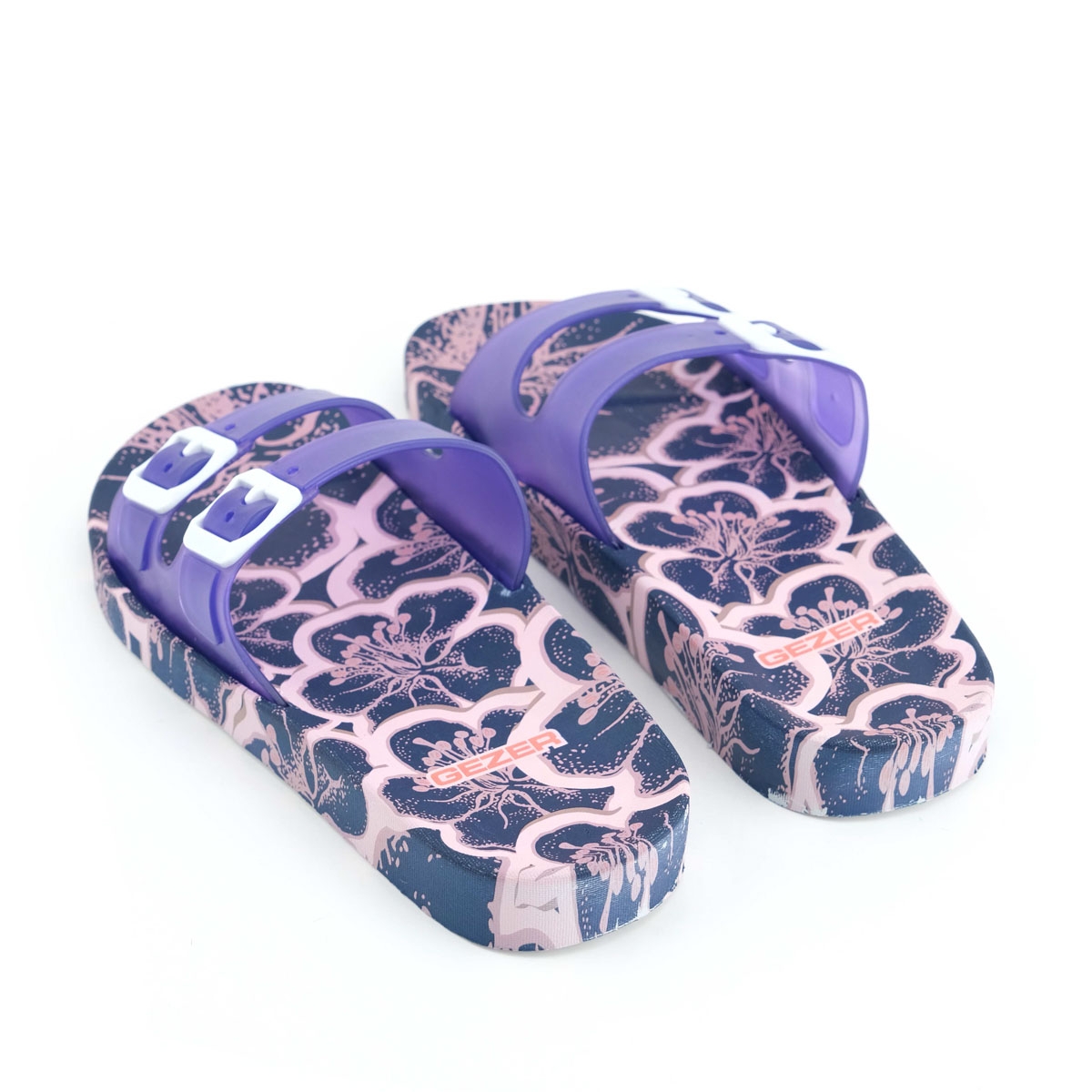 Kadın Yazlık İki Toka Rahat Taban Havuz Plaj Günlük Terlik - Görsel 5