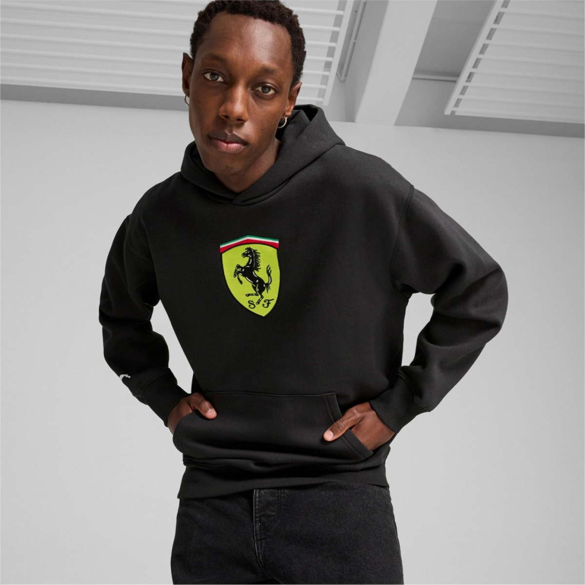 Puma62705401 Ferrari Race Bigshield Hdie Erkek Sweatshirt