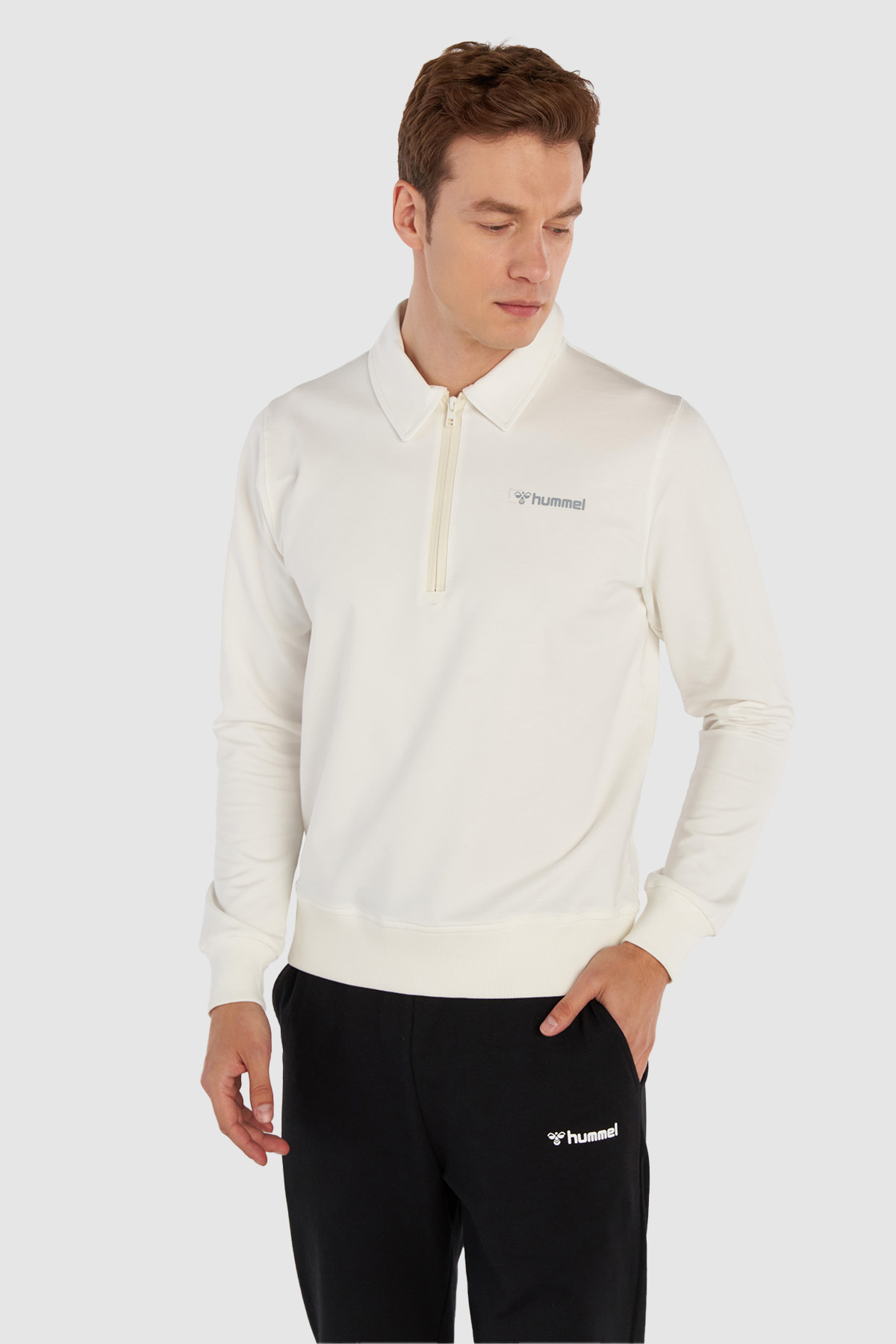 CASPE POLO YARIM FERMUARLI SWEATSHIRT