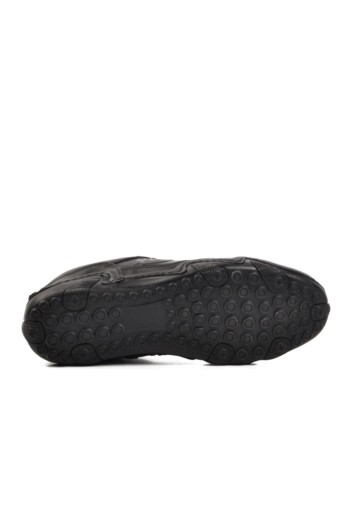 325-S Siyah Hakiki Deri Erkek Günlük Ayakkabı - Görsel 6