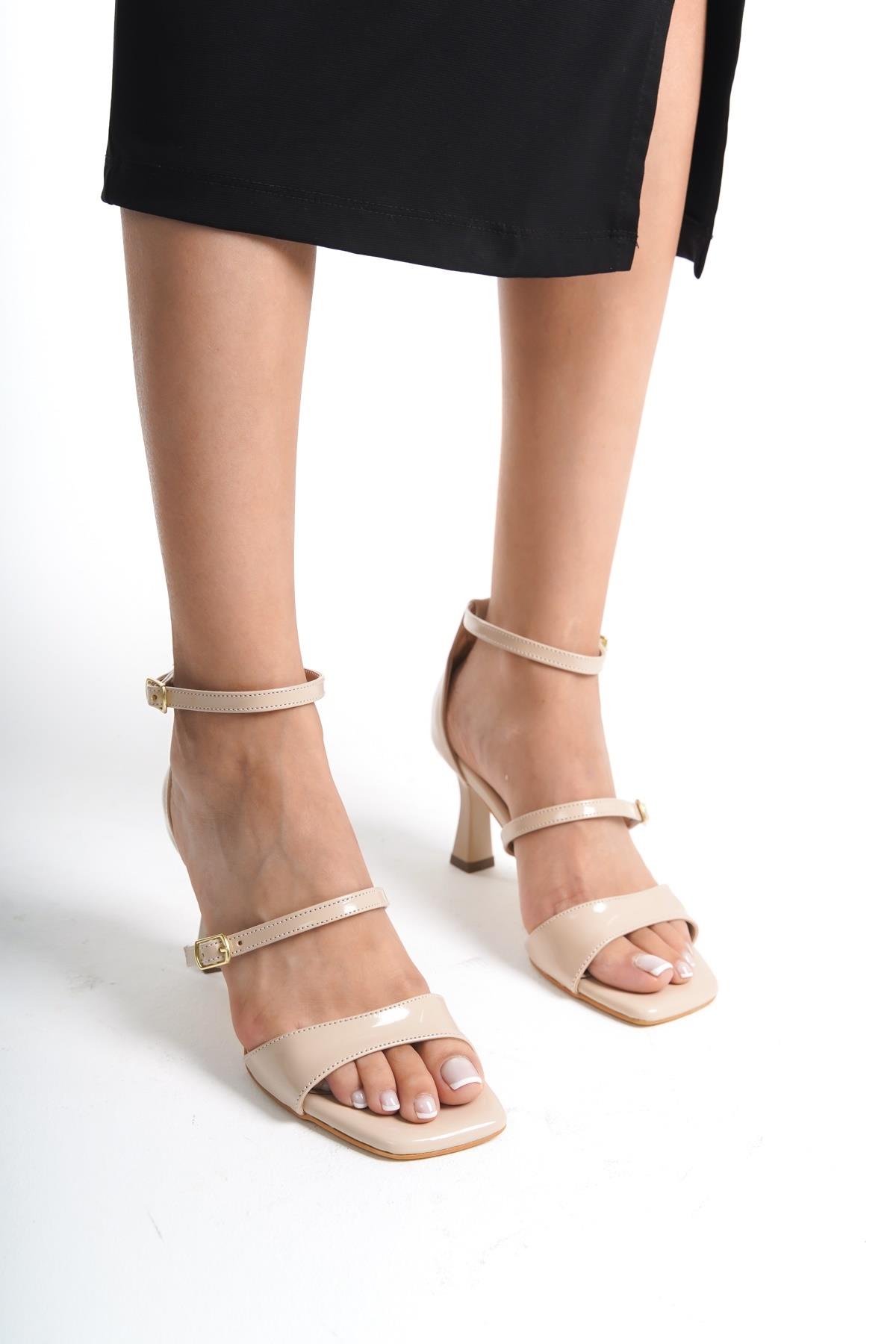 Starfish Ten Rugan Bandlı Sandalet Günlük Topuklu Ayakkabı - Görsel 3