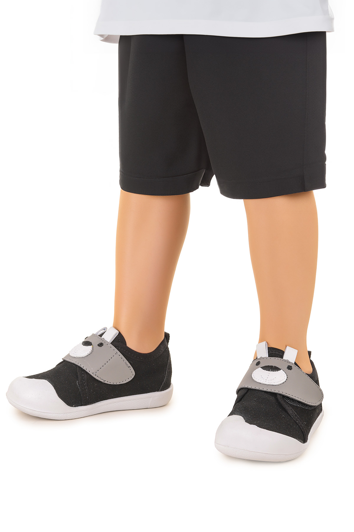 Winni Cırtlı Erkek Bebek İlk Adım Panduf Ayakkabı Siyah - Görsel 3