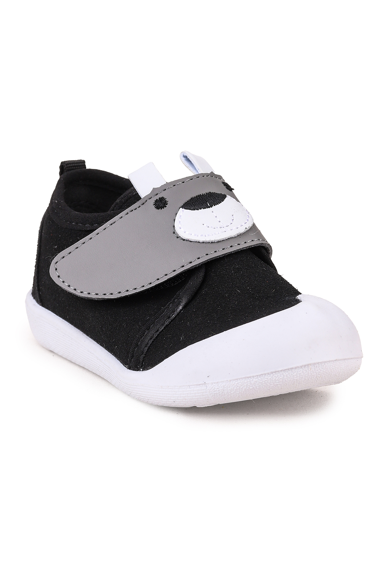 Winni Cırtlı Erkek Bebek İlk Adım Panduf Ayakkabı Siyah - Görsel 5