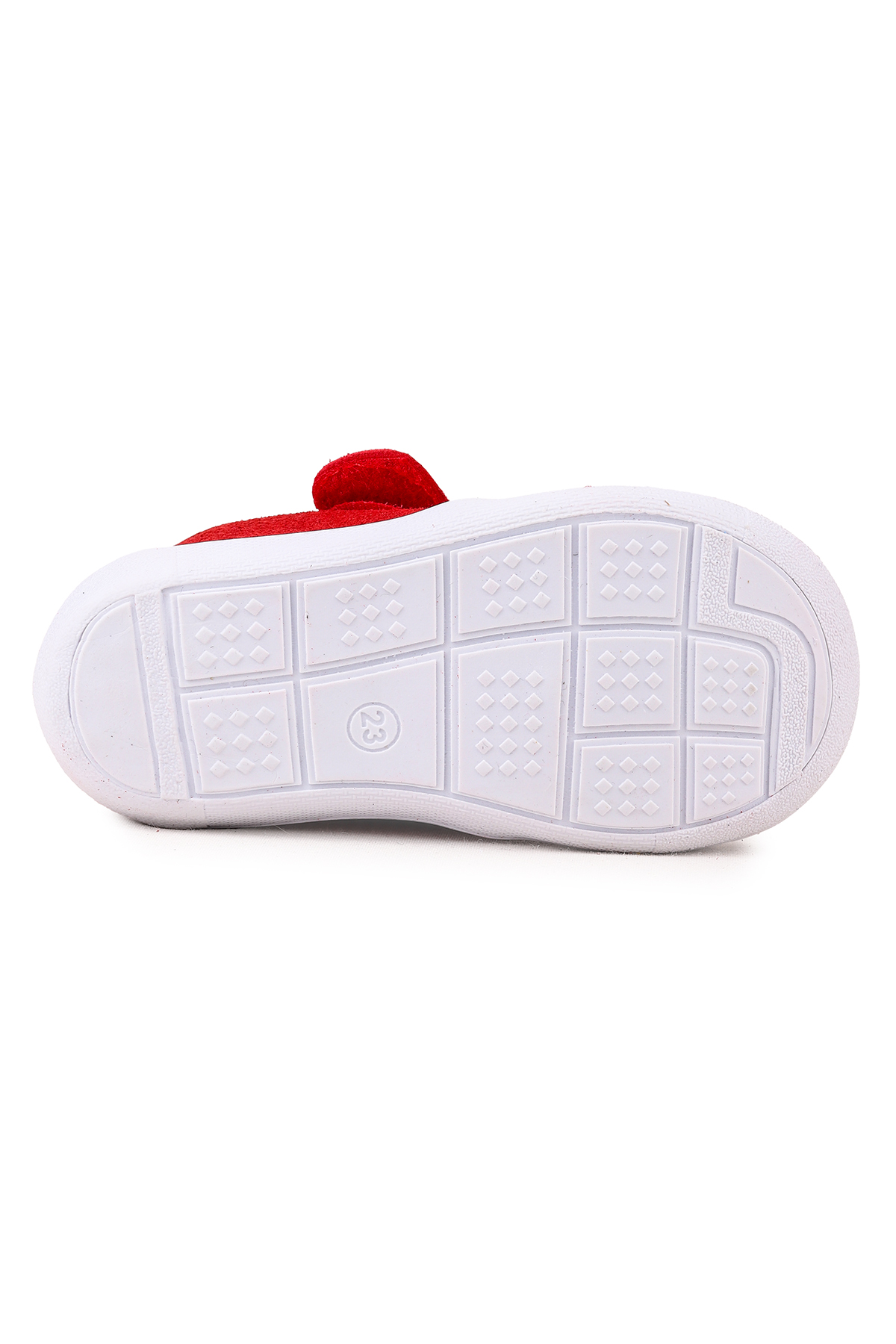 Cookie Cırtlı Kız Bebek İlk Adım Panduf Ayakkabı Kırmızı - Görsel 8