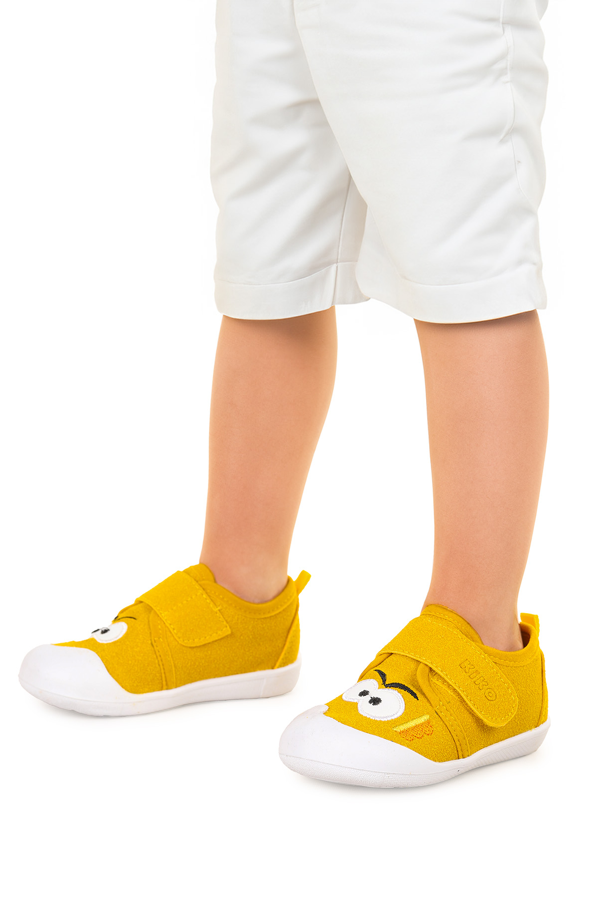 Cookie Cırtlı Erkek Bebek İlk Adım Panduf Ayakkabı Sarı - Görsel 3