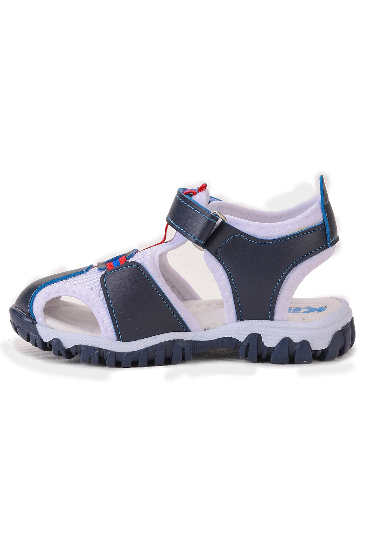 Erkek Bebek Sandalet Arz 2399 Lacivert - Beyaz - Kırmızı - Görsel 5
