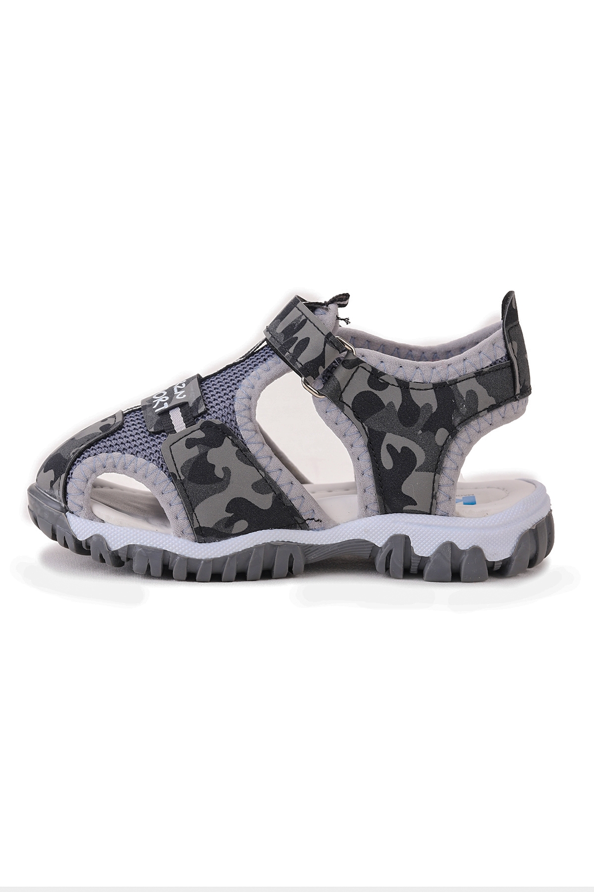Erkek Bebek Sandalet Arz 2399 Gri Kamuflaj - Görsel 5