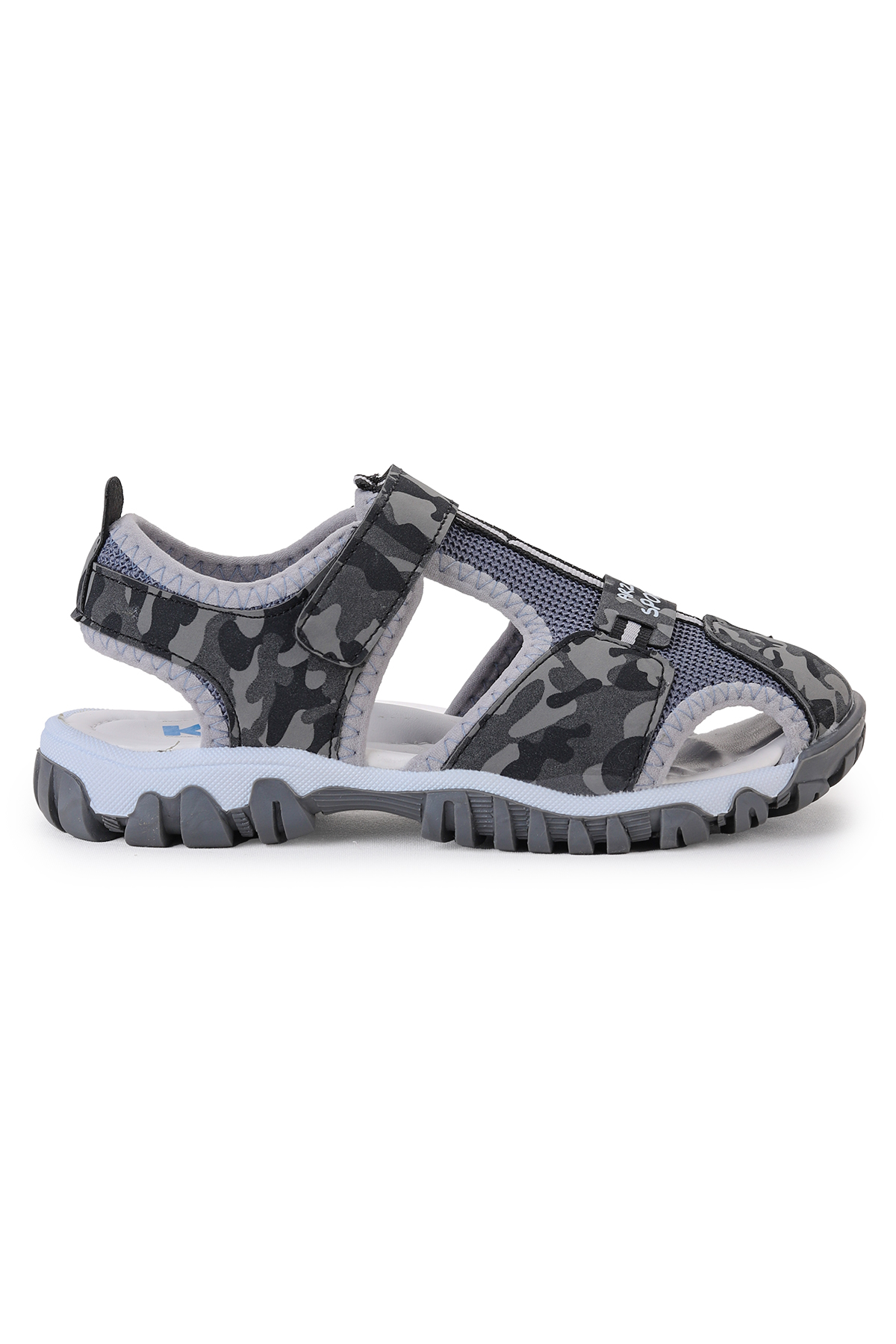 Erkek Çocuk Sandalet Arz 2399 Gri Kamuflaj - Görsel 4