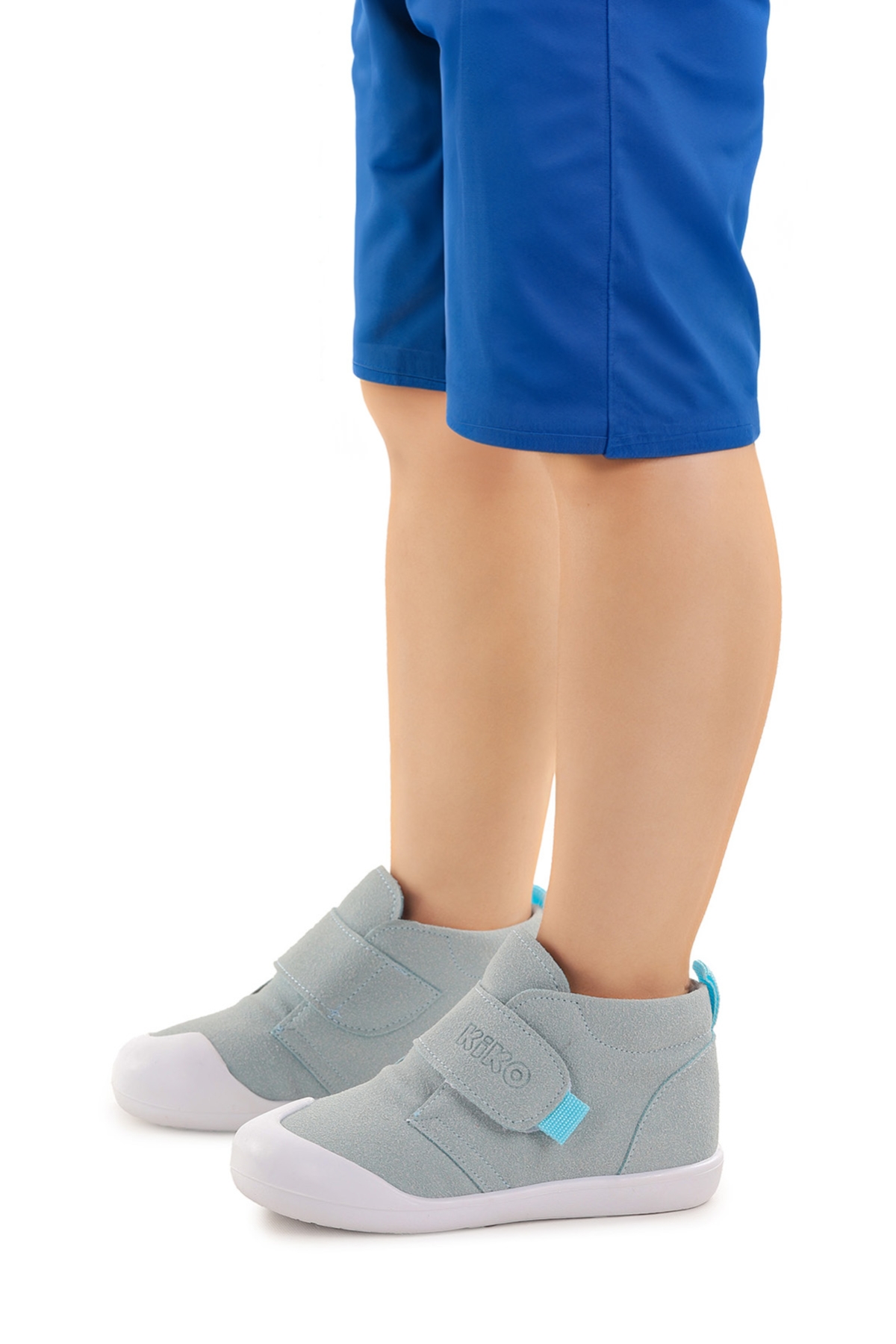 Winnie İlk Adım Cırtlı Erkek Bebek Günlük Bot Ayakkabı Bebe Mavi - Görsel 3