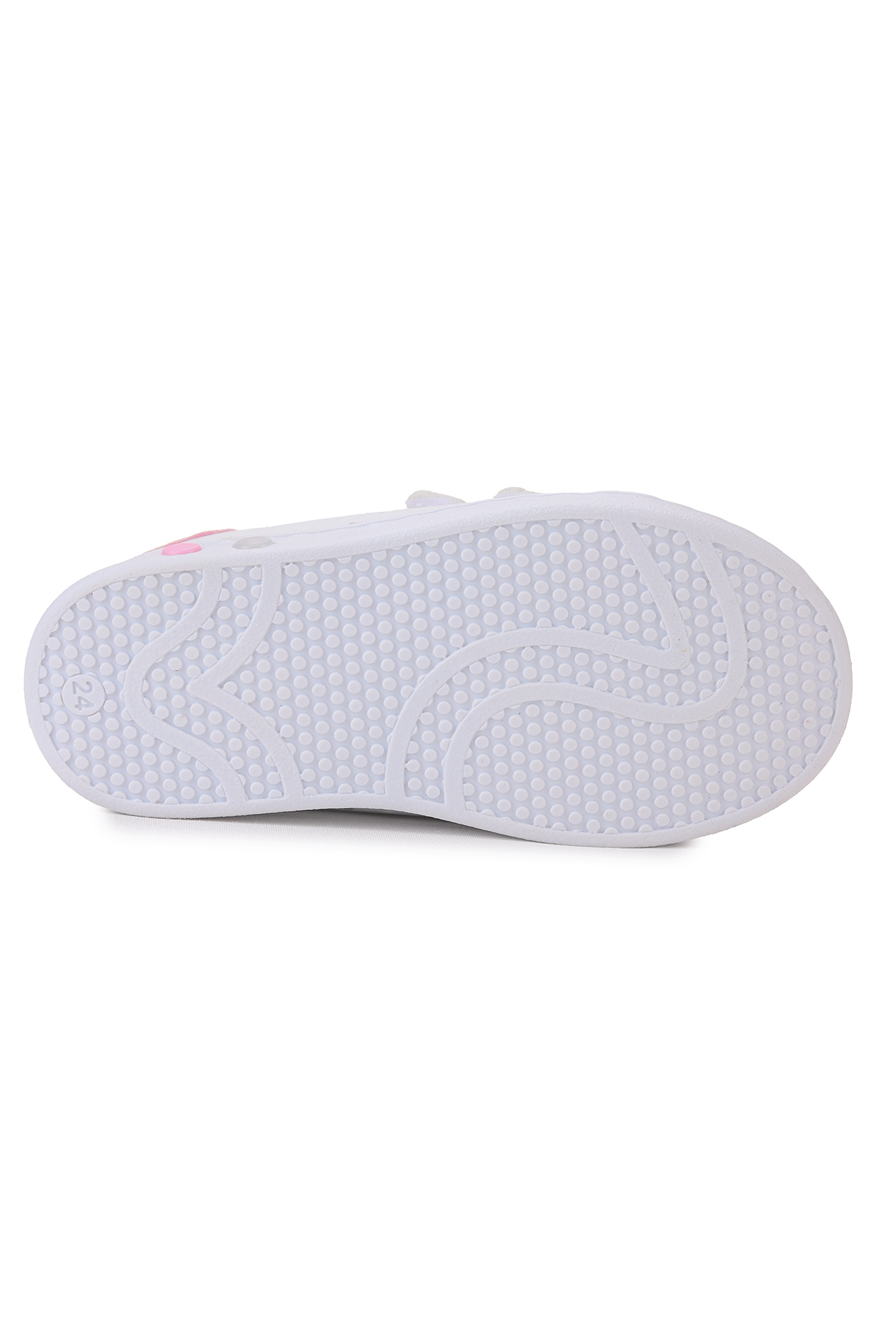 Bart Cırtlı Işıklı Kız Bebek Spor Ayakkabı Beyaz - Pembe - Görsel 7