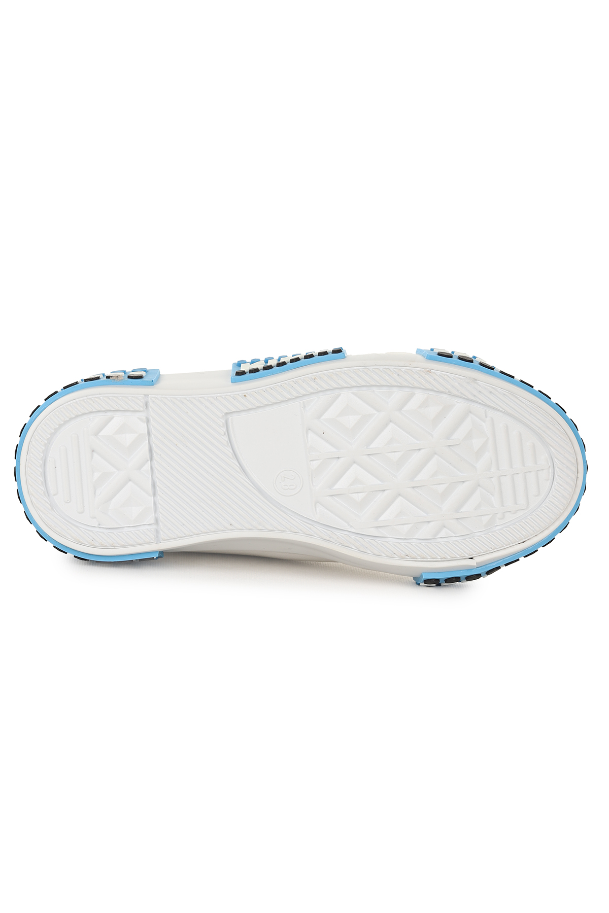 Kach Cırtlı Erkek Çocuk Günlük Spor Ayakkabı Beyaz - Mavi - Görsel 7