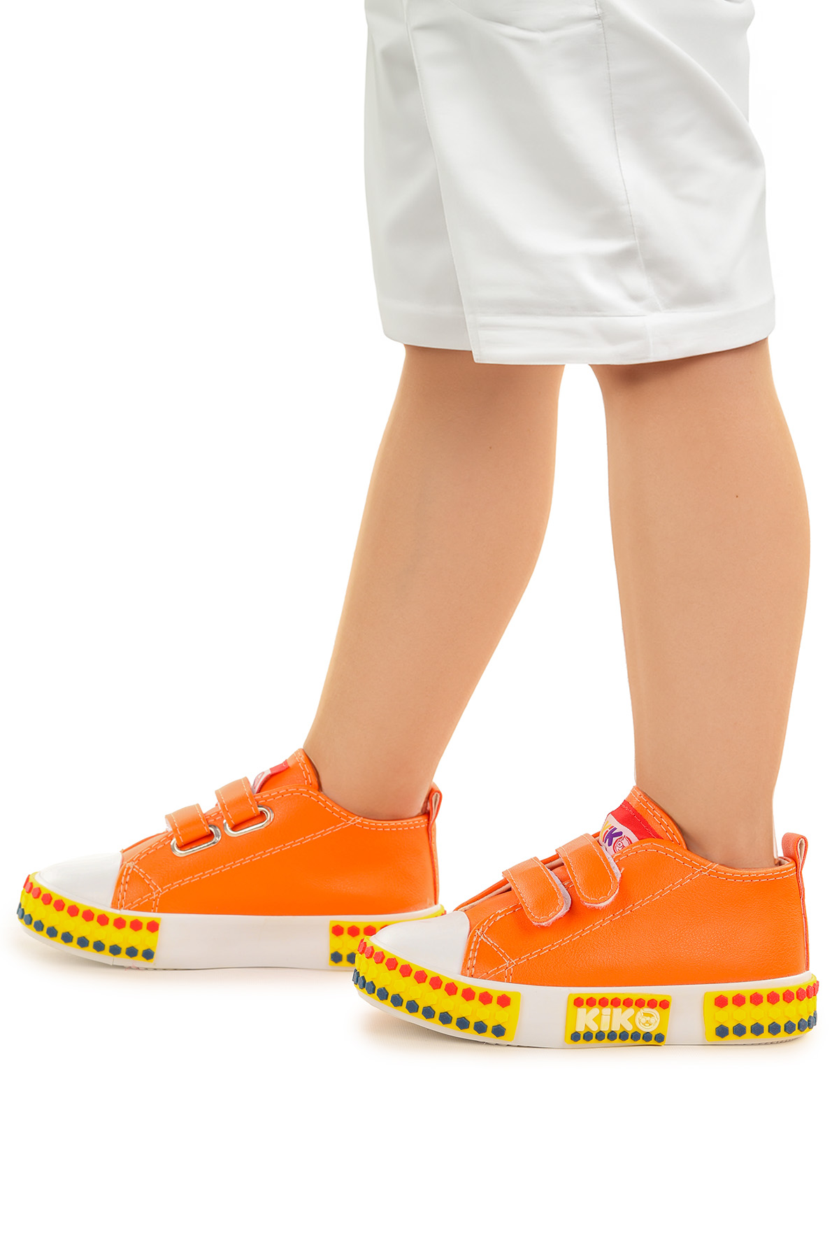 Kach Cırtlı Erkek Bebek Günlük Spor Ayakkabı Turuncu - Görsel 3