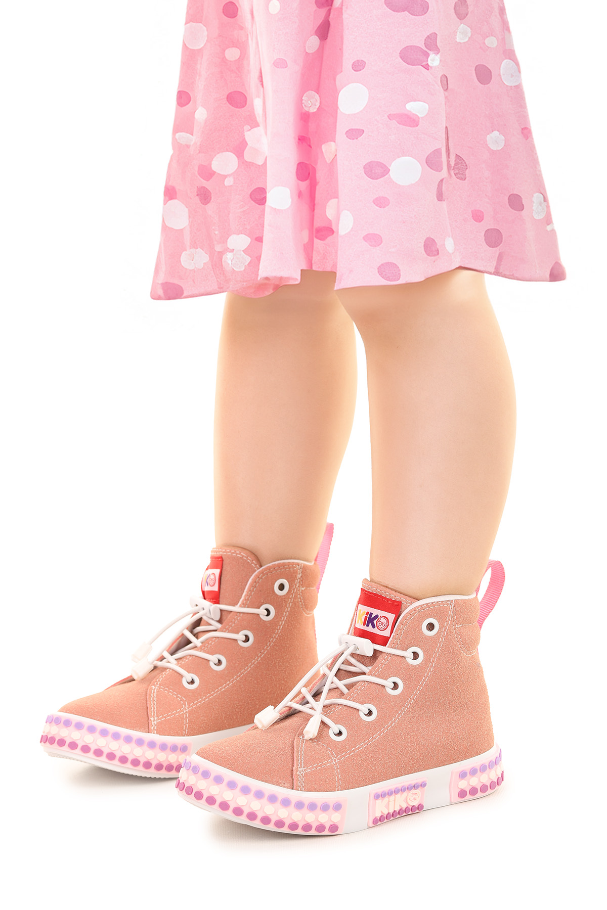 Gamel Günlük Lastikli Kız Bebek Bot Ayakkabı Pudra - Görsel 3