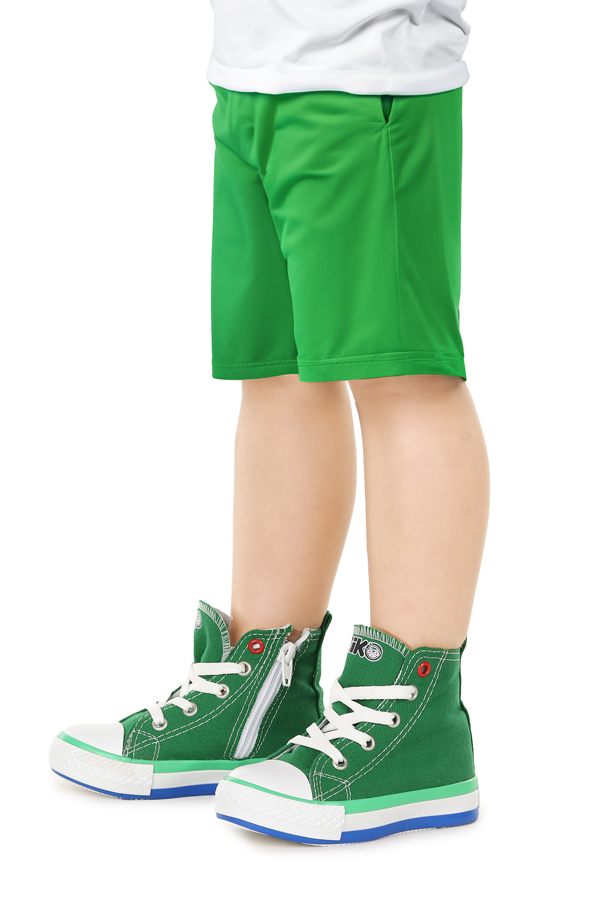 Tinna Bağcıklı Erkek Bebek Boğazlı Keten Spor Ayakkabı Yeşil - Görsel 3