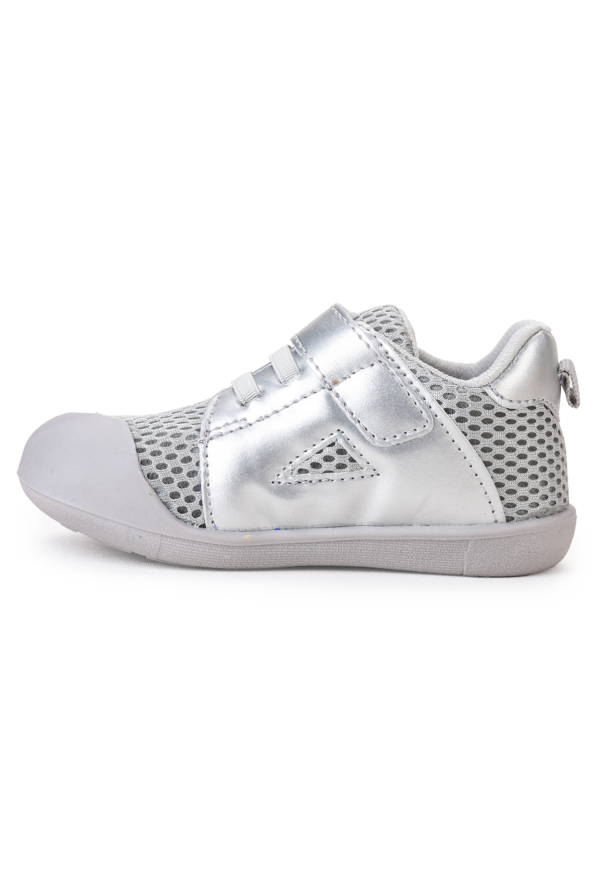 Welti Cırtlı Erkek Bebek İlk Adım Panduf Ayakkabı Gri - Görsel 3