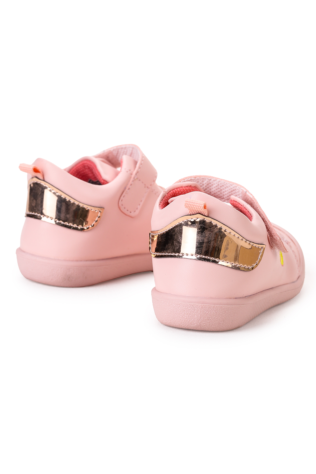 Smile Cırtlı Kız Bebek İlk Adım Panduf Ayakkabı Pudra - Görsel 7