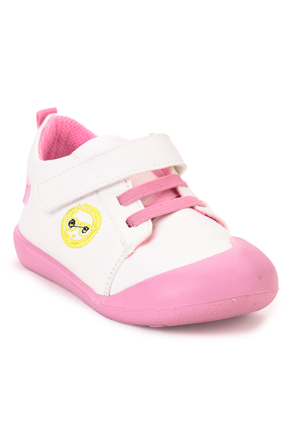 Smile Cırtlı Kız Bebek İlk Adım Panduf Ayakkabı Pembe - Görsel 8