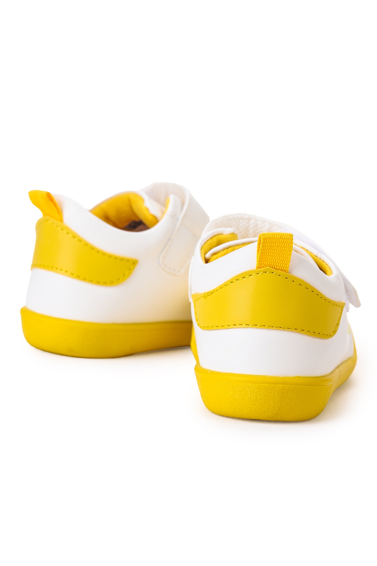 Smile Cırtlı Erkek Bebek İlk Adım Panduf Ayakkabı Sarı - Görsel 7