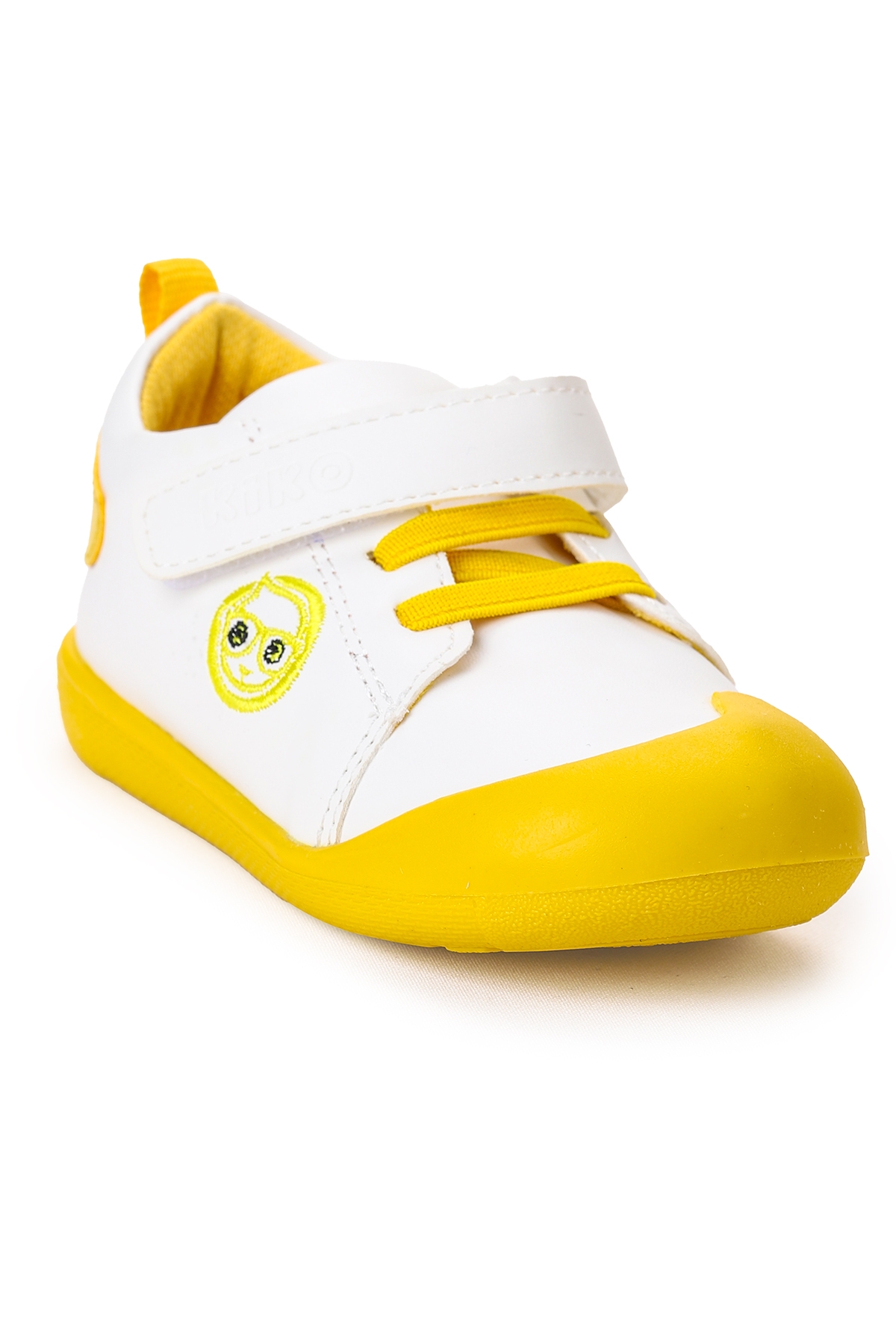 Smile Cırtlı Erkek Bebek İlk Adım Panduf Ayakkabı Sarı - Görsel 8