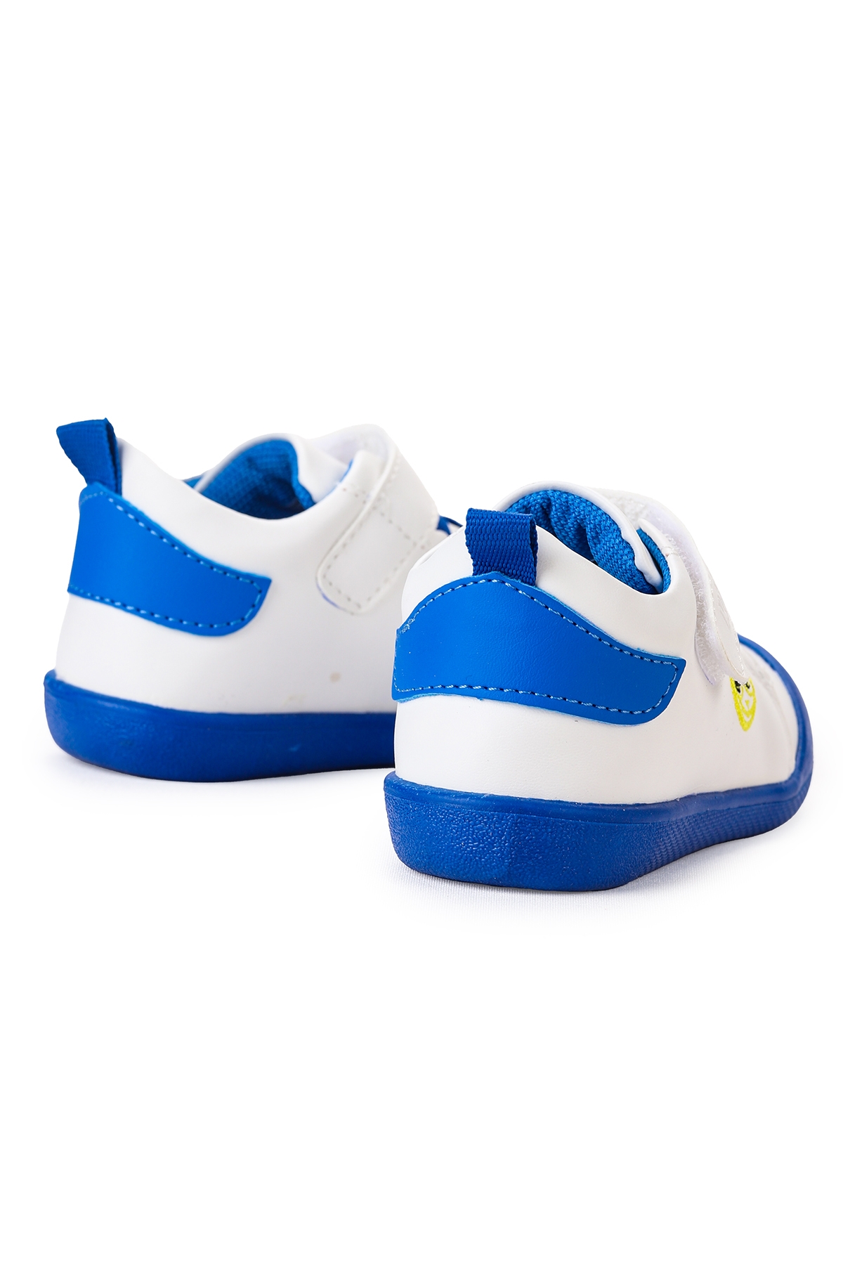 Smile Cırtlı Erkek Bebek İlk Adım Panduf Ayakkabı Saks Mavi - Görsel 7