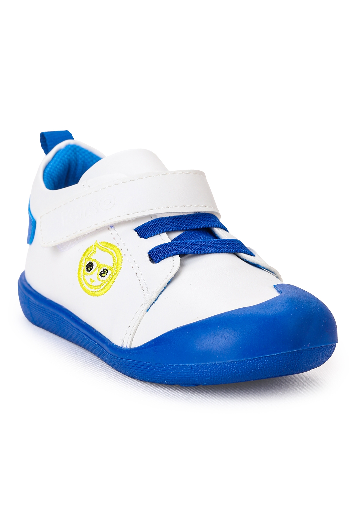 Smile Cırtlı Erkek Bebek İlk Adım Panduf Ayakkabı Saks Mavi - Görsel 8