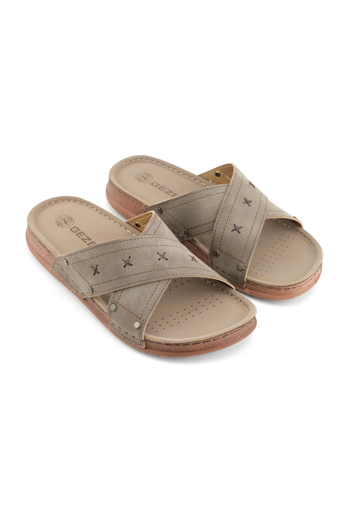 Yazlık Erkek Suni Deri Rahat Taban Günlük Terlik - Görsel 4