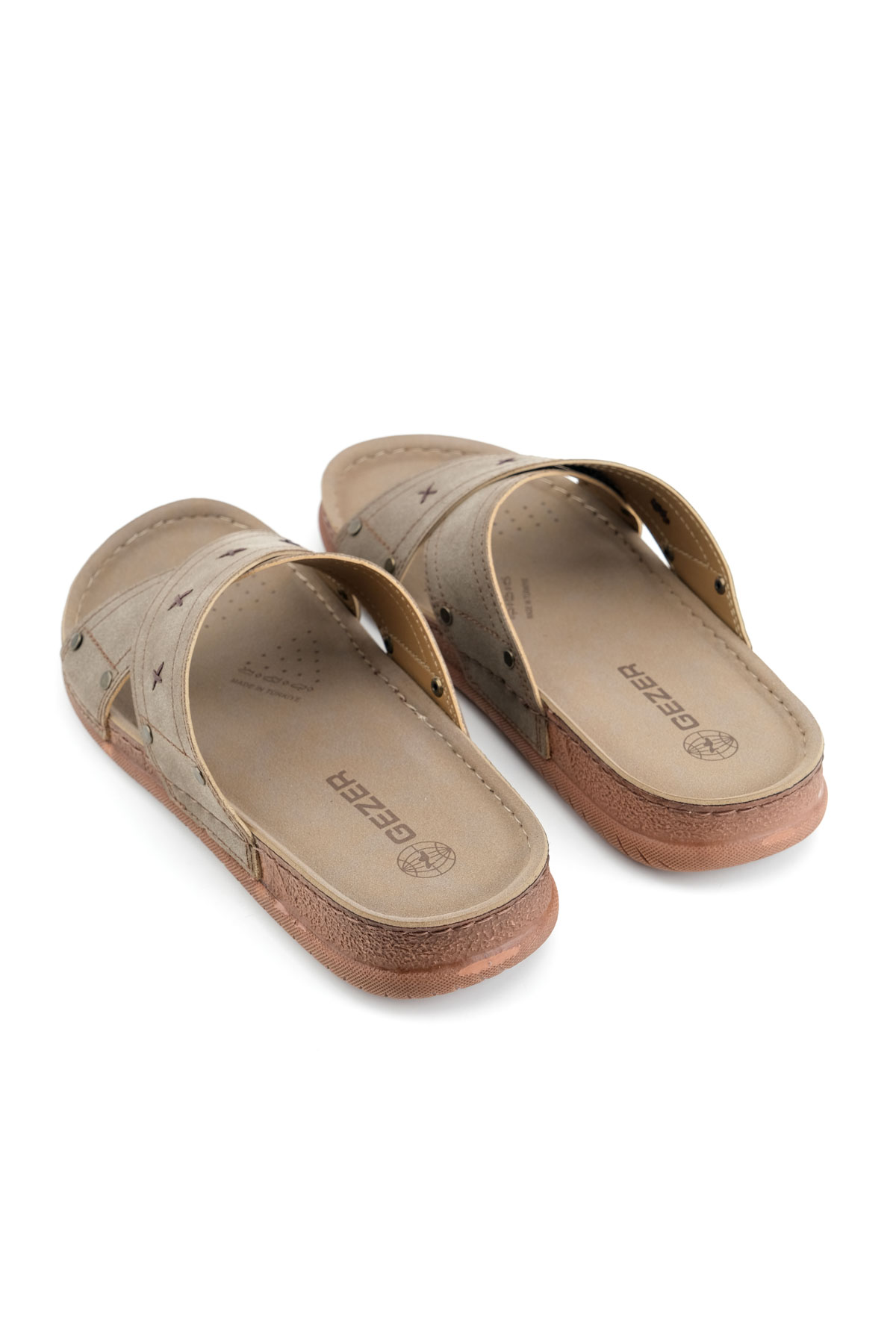 Yazlık Erkek Suni Deri Rahat Taban Günlük Terlik - Görsel 5