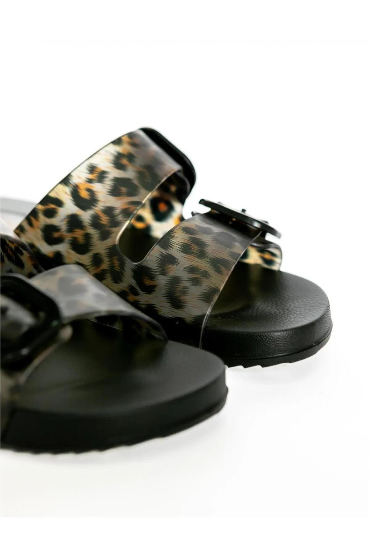 S10336-002 Habana Brillo Leo Kadın Terlik - Görsel 3